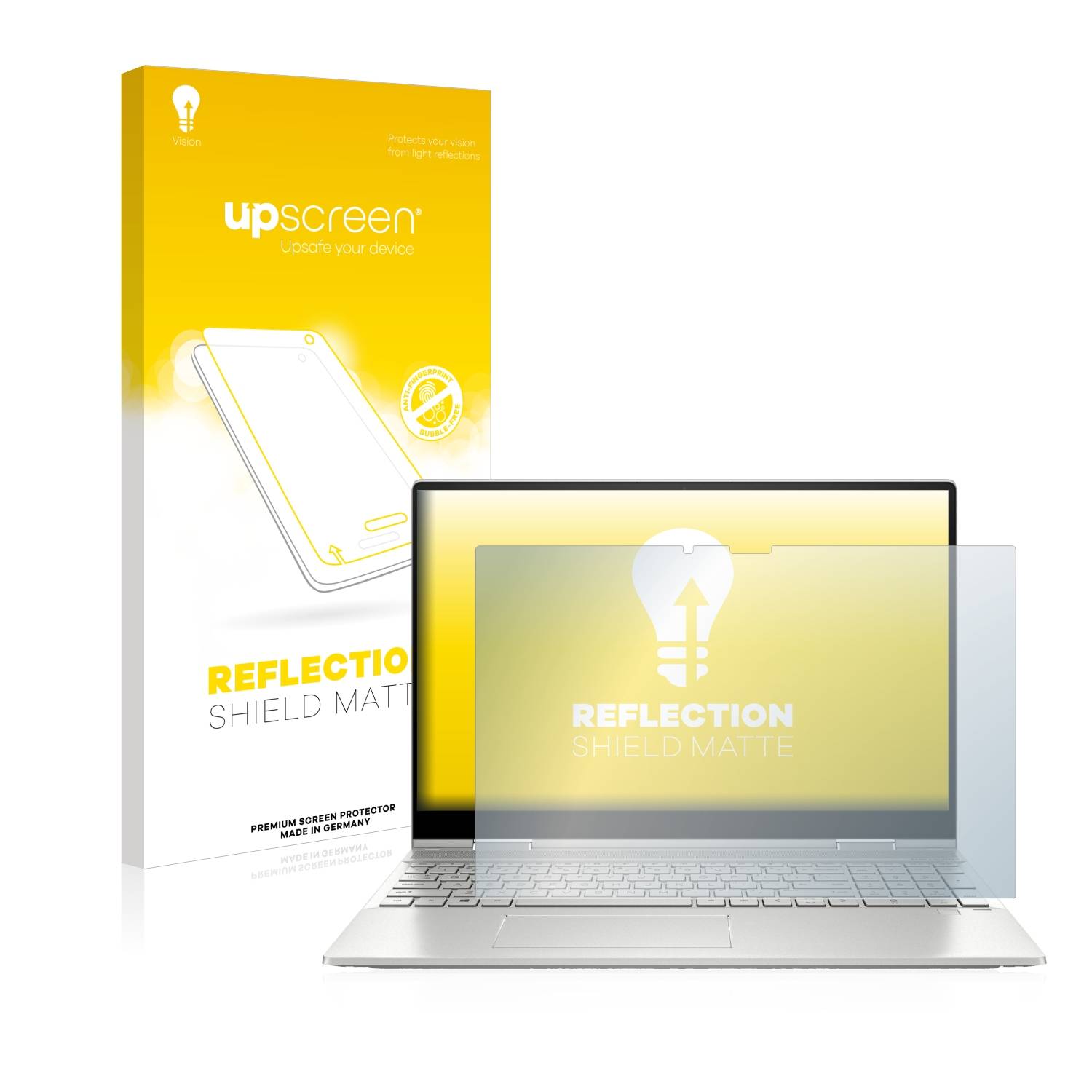 upscreen Schutzfolie für HP Envy x360 2-in-1 15-ey Folie Matt Entspiegelt Anti-Reflex