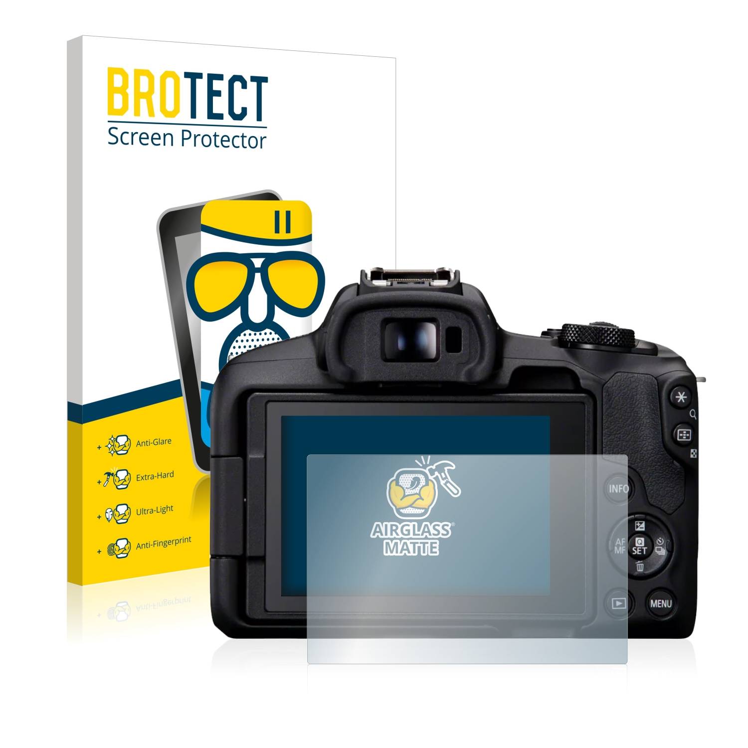 BROTECT AirGlass Flexible Schutz Glas Folie für Canon EOS R50 Matt Entspiegelt