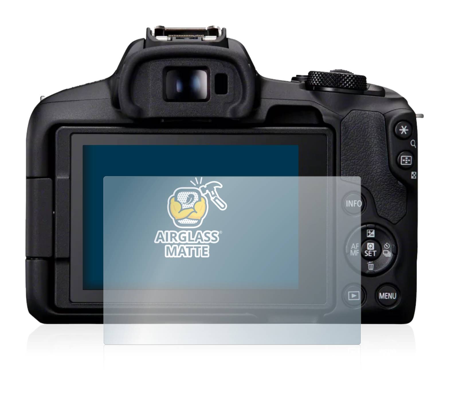 BROTECT AirGlass Flexible Schutz Glas Folie für Canon EOS R50 Matt Entspiegelt