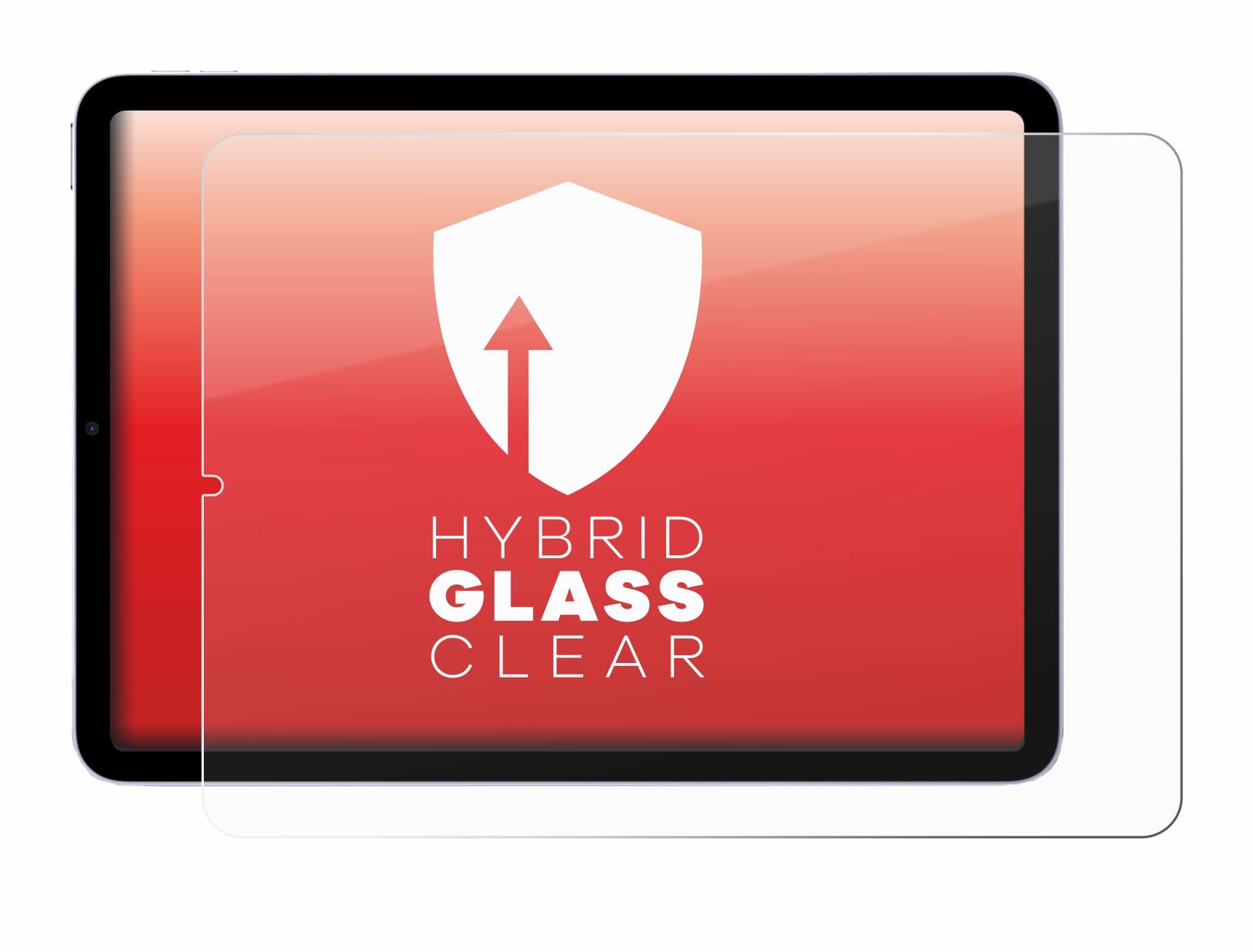 upscreen Hybrid Glas Panzer-Folie für Apple iPad Air 5 WiFi 2022 (5. Gen.)