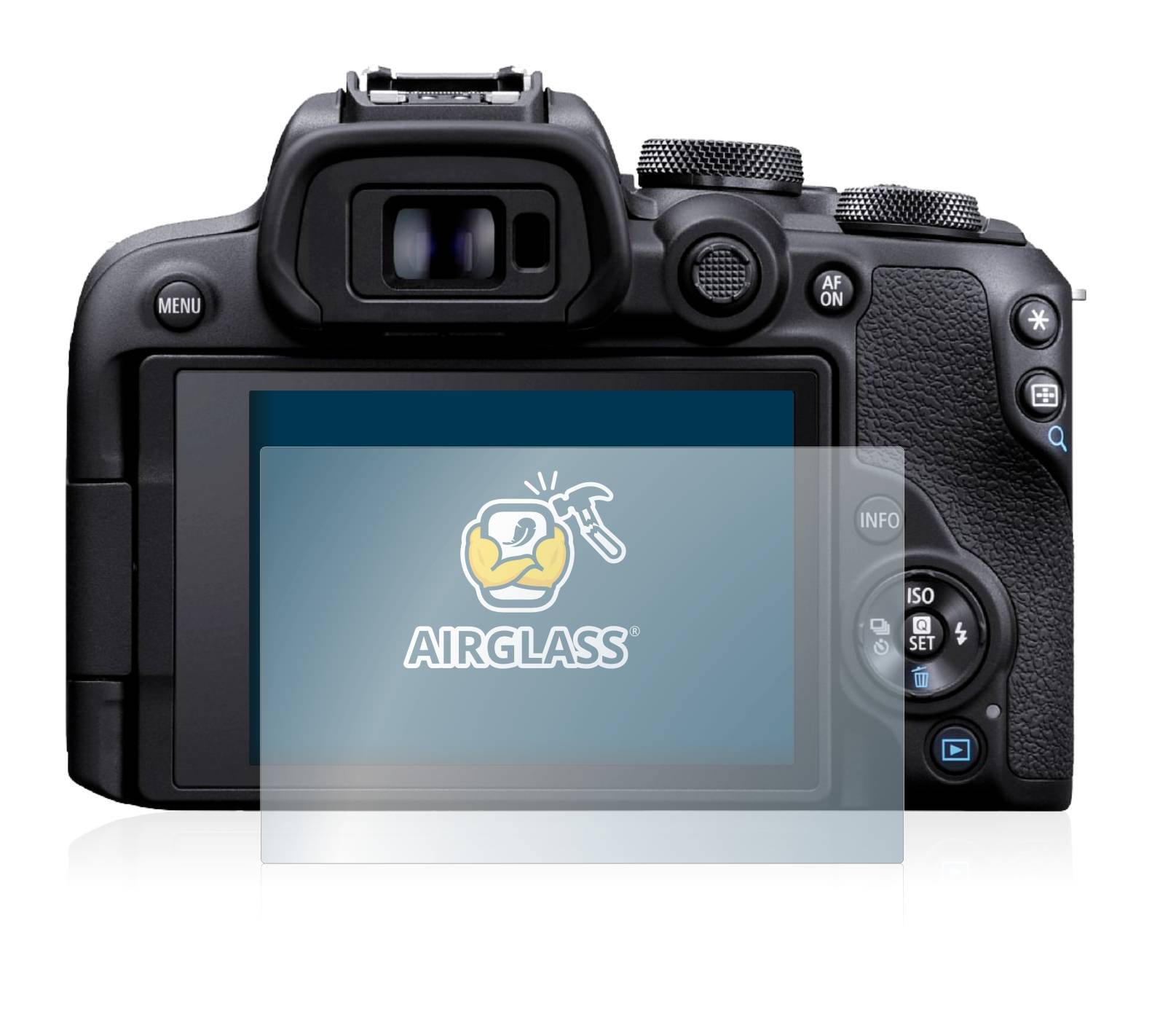 BROTECT AirGlass Flexible Schutz Glas Folie für Canon EOS R10 Klar Transparent