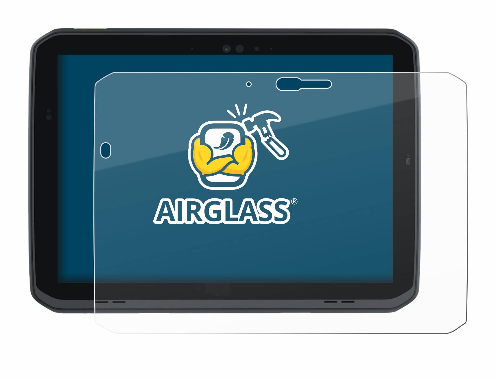 BROTECT AirGlass Flexible Schutz Glas Folie für Zebra ET80 / ET85 Klar Transparent