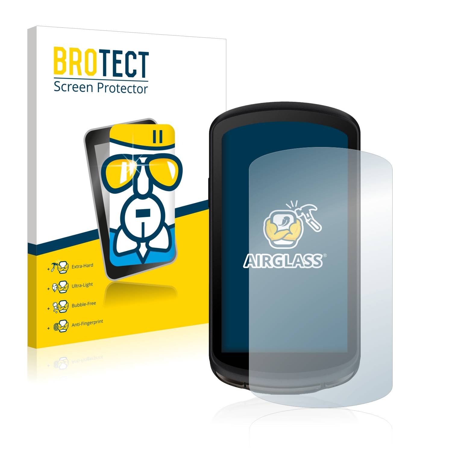 BROTECT AirGlass Flexible Schutz Glas Folie für Garmin Edge 1040 Solar Klar Transparent