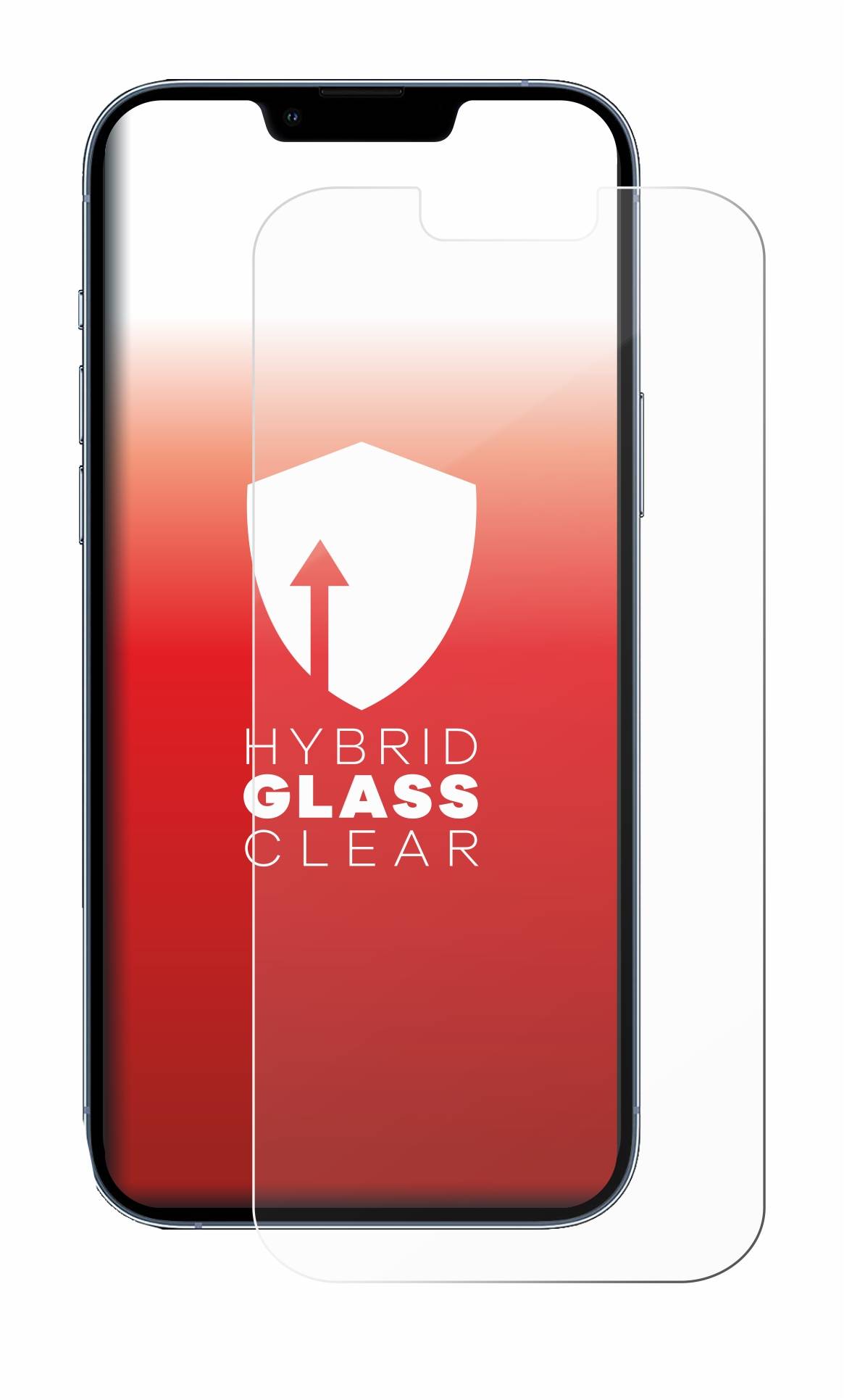 upscreen Hybrid Glas Panzer-Folie für Apple iPhone 13 Pro Max
