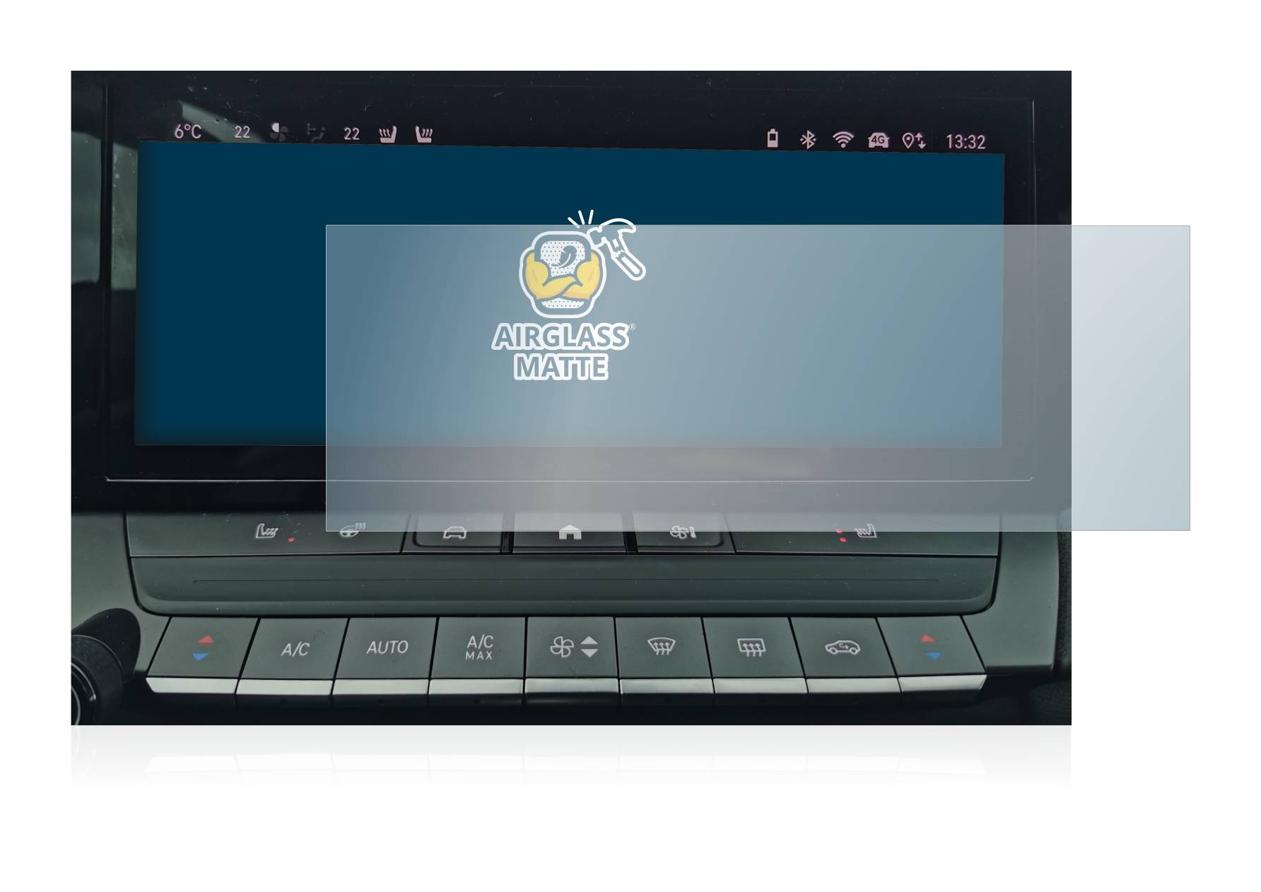 BROTECT AirGlass Matt Glas Panzer Folie für Opel Astra L 2022 Navigationssystem