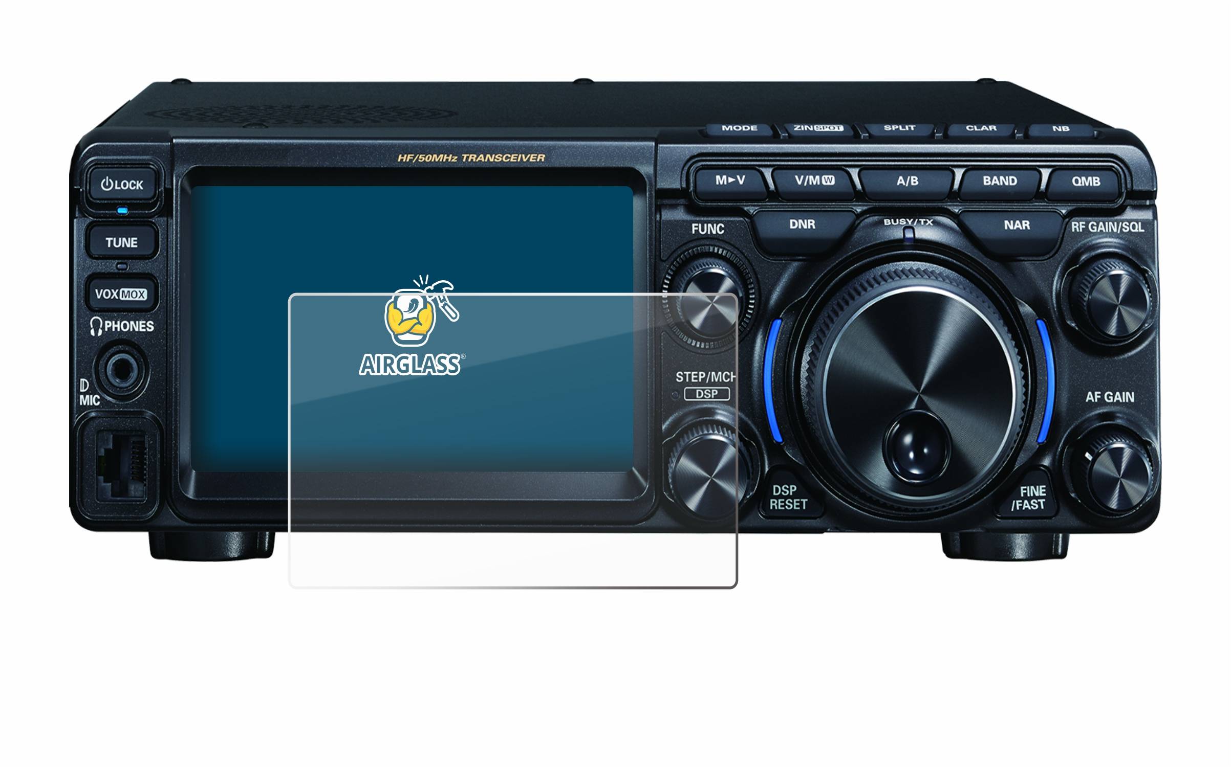 BROTECT AirGlass Flexible Schutz Glas Folie für Yaesu FT-710 Klar Transparent