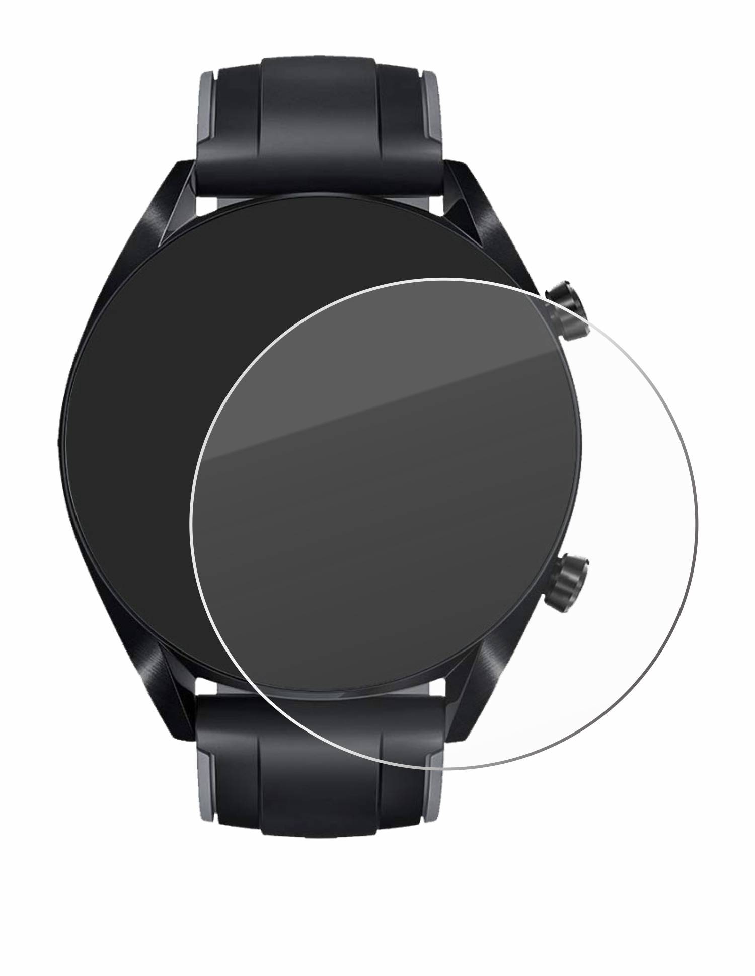 Savvies Clear Schutzglas für Huawei Watch GT 2 (46 mm)