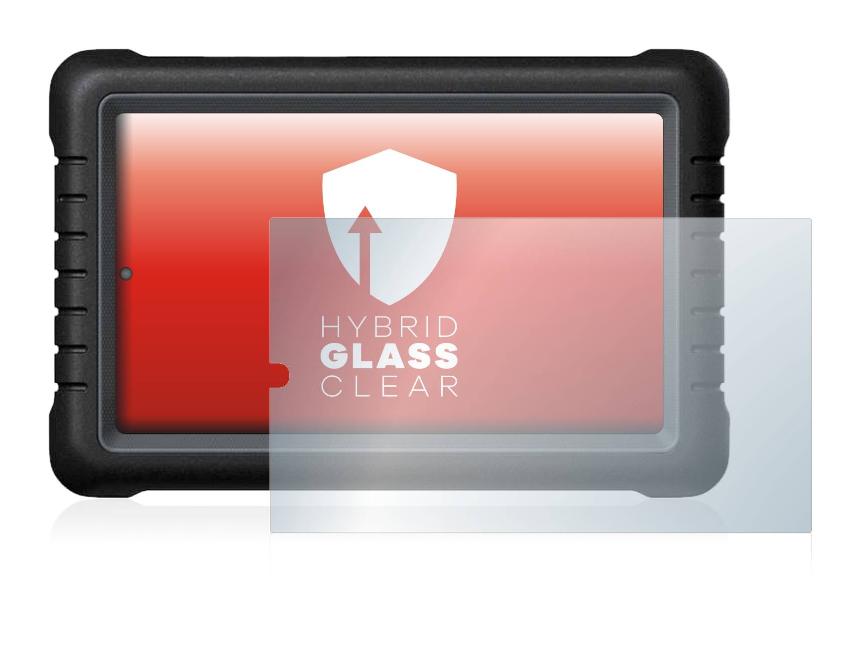 upscreen Flexible Schutz Glas Folie für Launch X-431 PROS V 8" Schutzglas 9H Hybridglas Klar