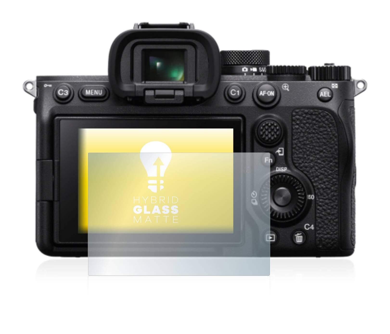 upscreen Flexible Schutz Glas Folie für Sony Alpha 7 IV Schutzglas 9H Hybridglas Matt Entspiegelt