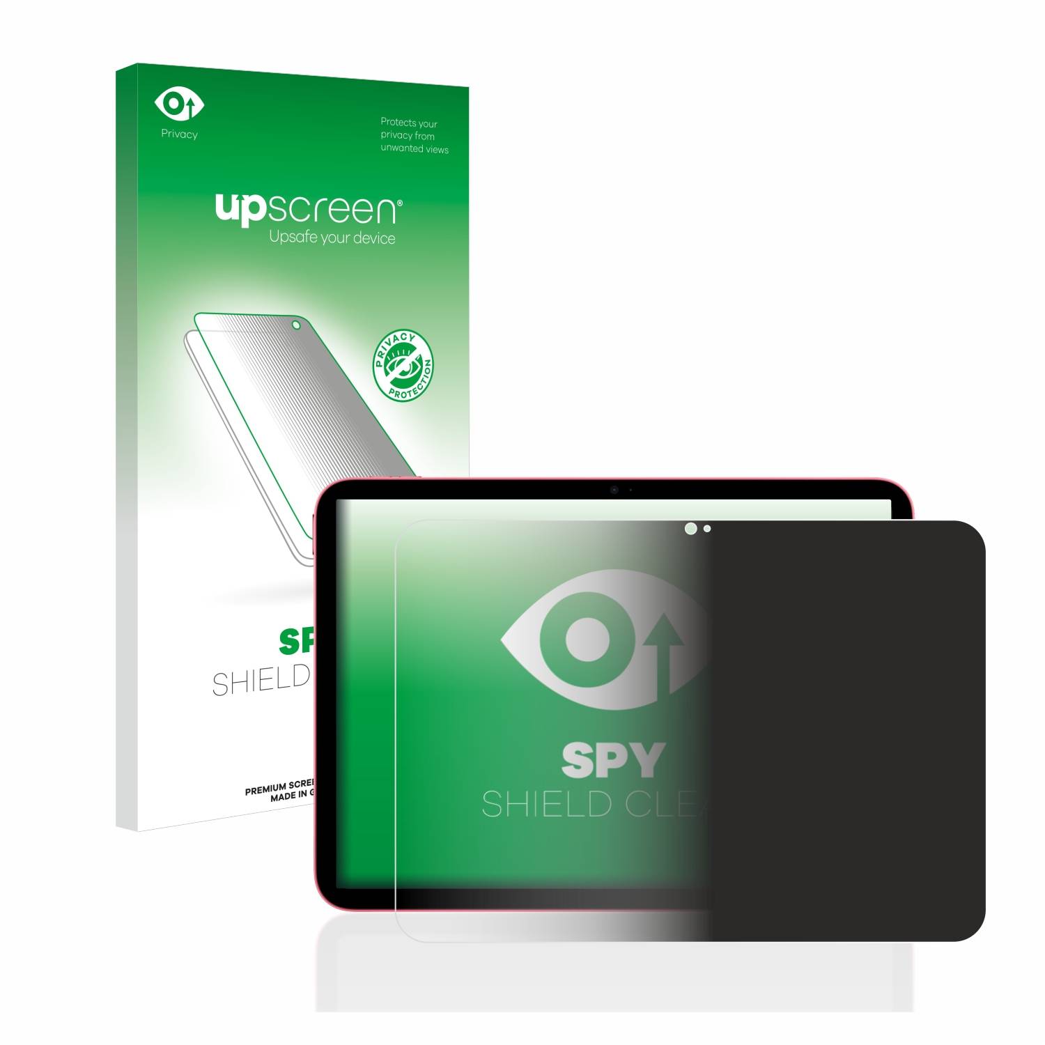 upscreen Spy Shield Sichtschutz-Folie für Apple iPad 10.9 2022 WiFi (10. Gen.)