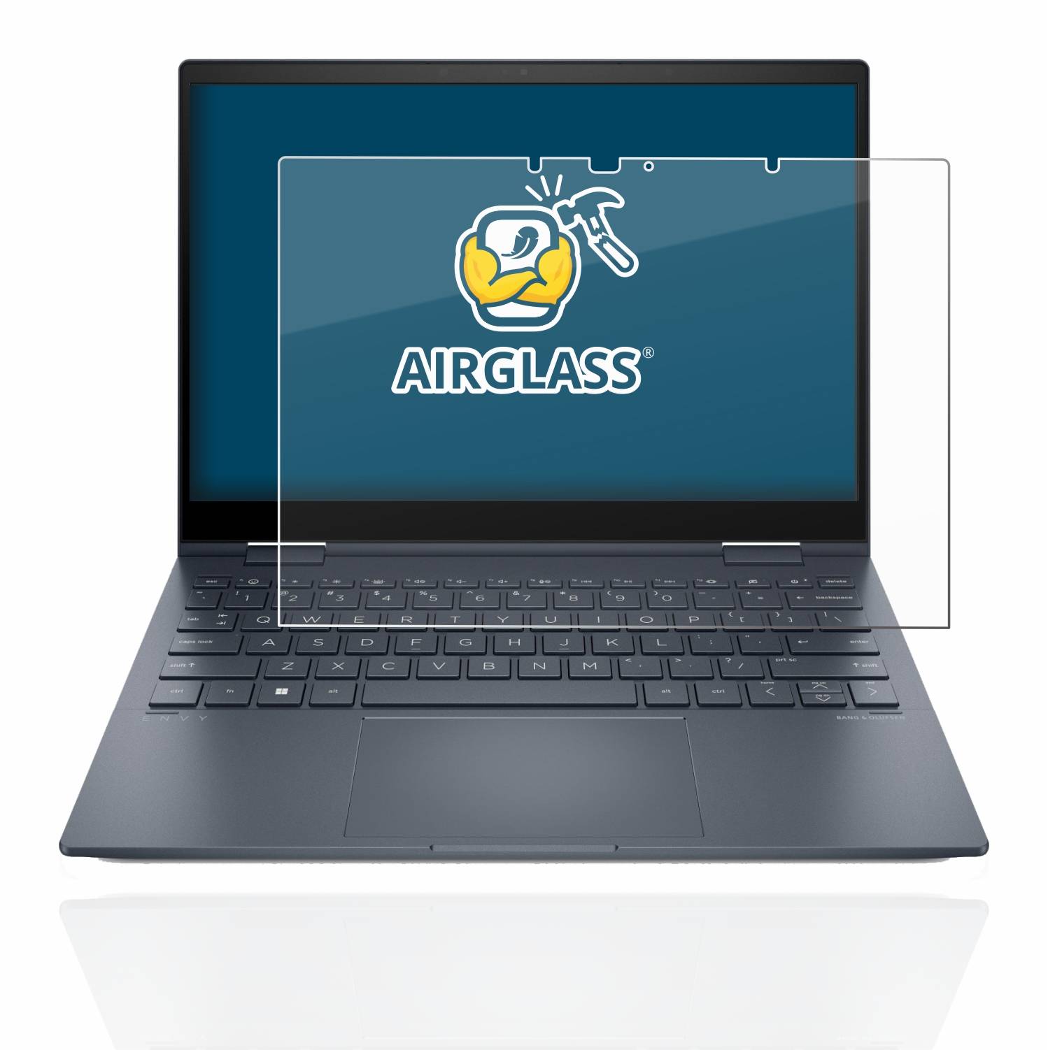 BROTECT AirGlass Flexible Schutz Glas Folie für HP Envy x360 13-bfxxx Klar Transparent