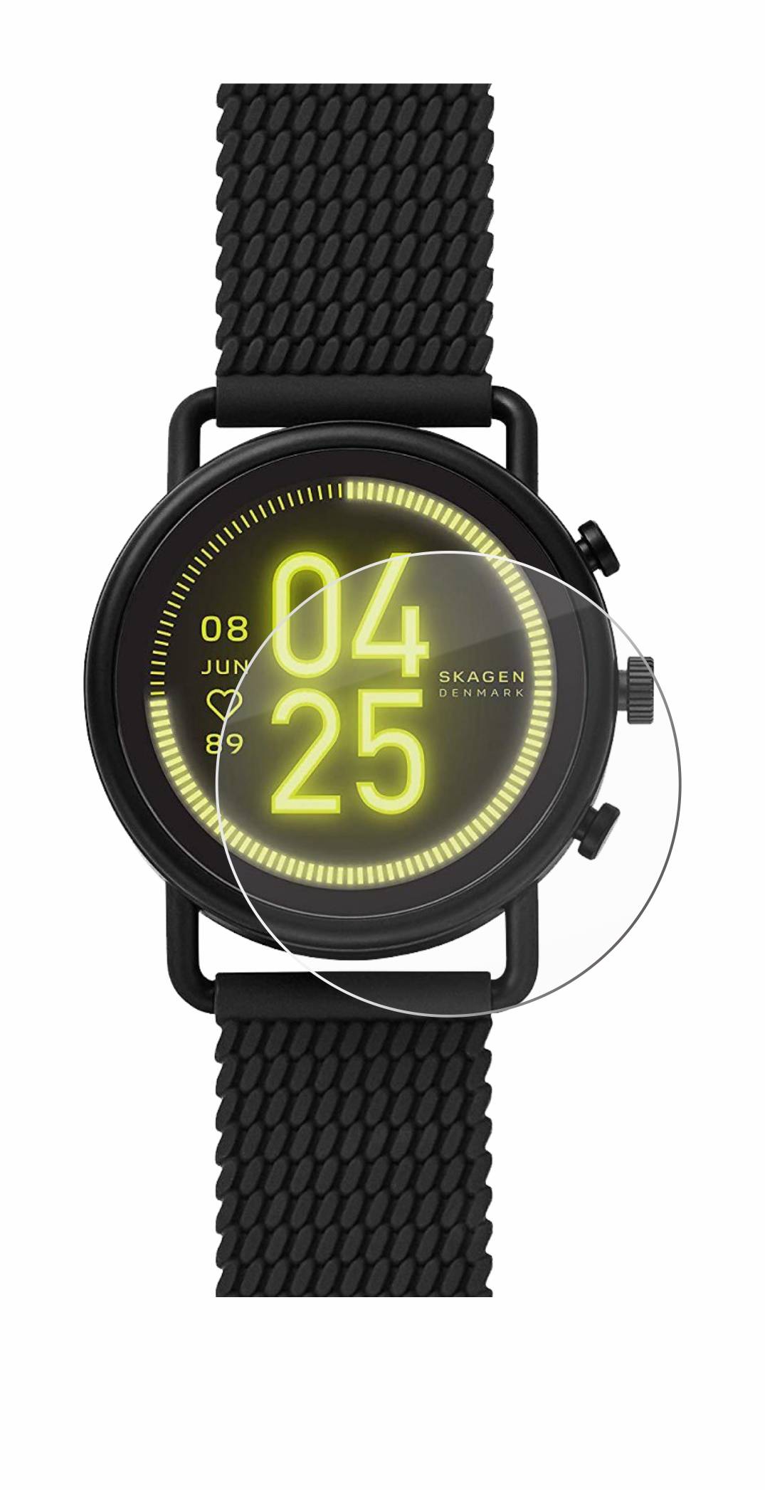 BROTECT AirGlass Glas Schutz-Folie für Skagen Smartwatch Falster 3 - Schutzglas