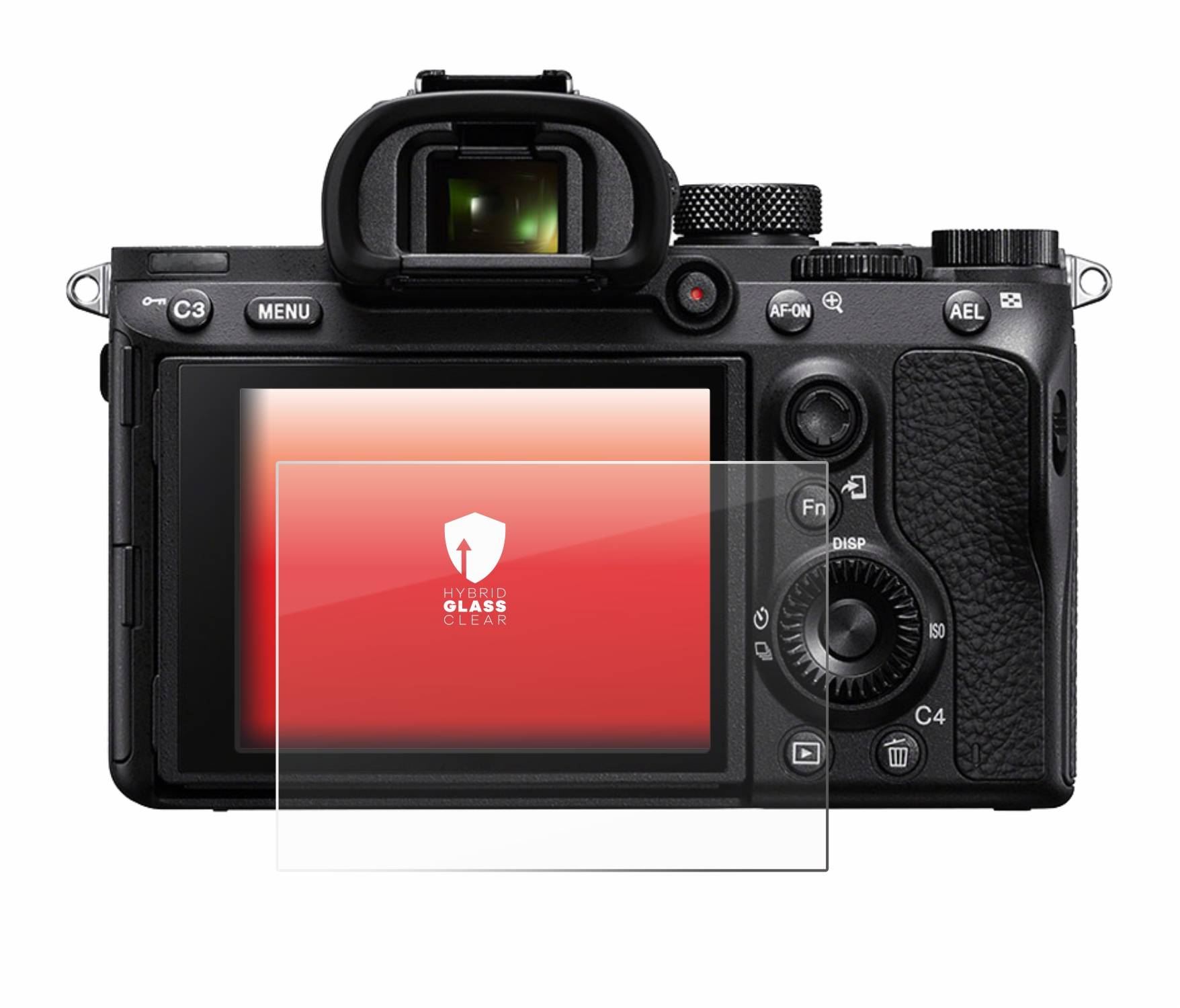 upscreen Flexible Schutz Glas Folie für Sony Alpha 7 III / 7R II / 7S II Schutzglas 9H Hybridglas Klar