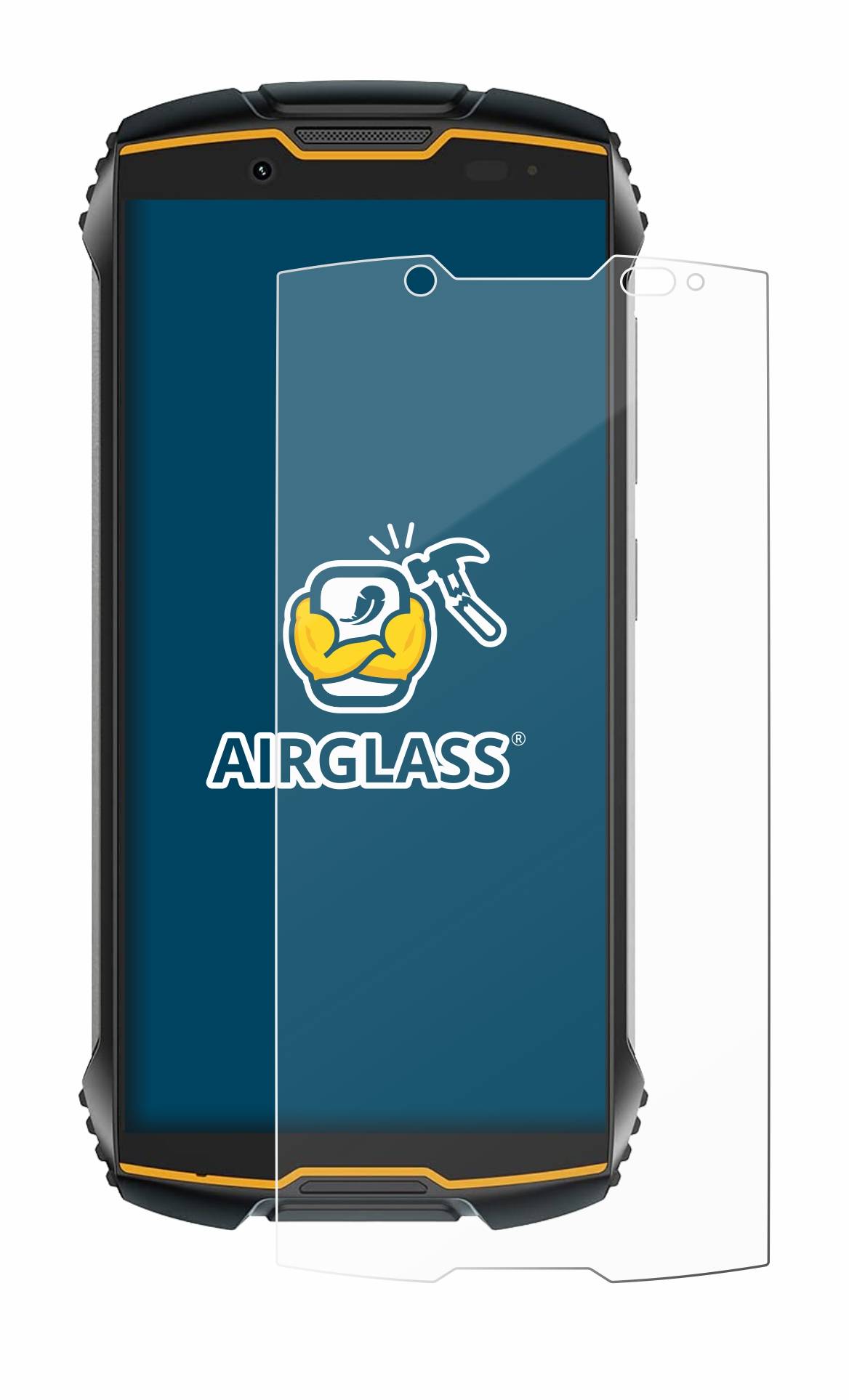 BROTECT AirGlass Glas Schutz-Folie für Cubot King Kong Mini 2 - Schutzglas