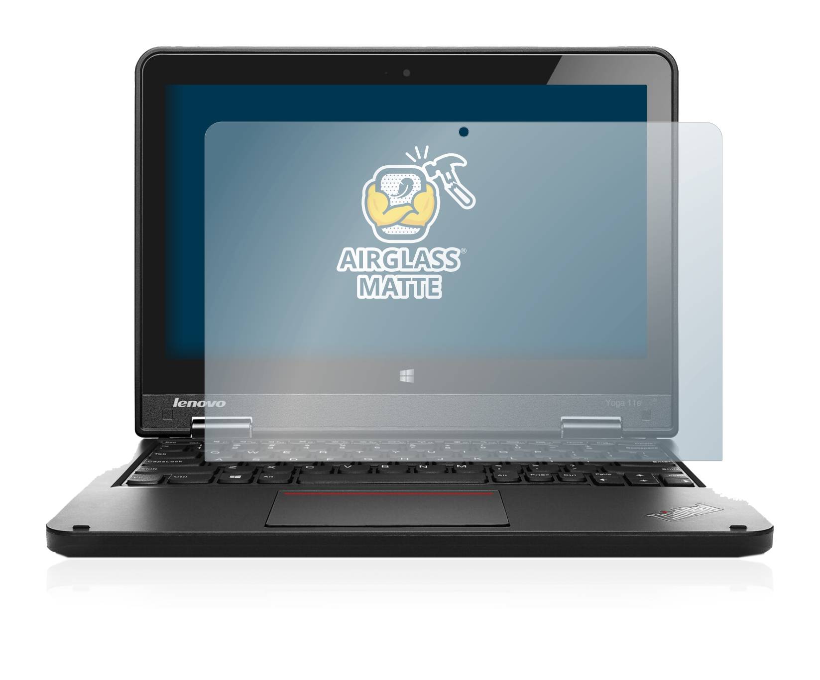 BROTECT AirGlass Matt Glas Schutz Folie für Lenovo ThinkPad Yoga 11e 6.Gen