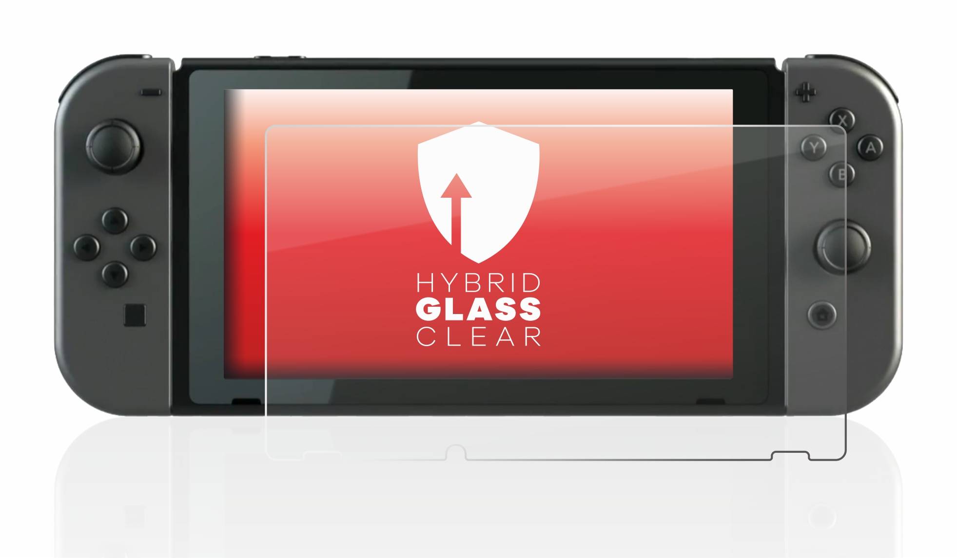 upscreen Flexible Schutz Glas Folie für Nintendo Switch Schutzglas 9H Hybridglas Klar
