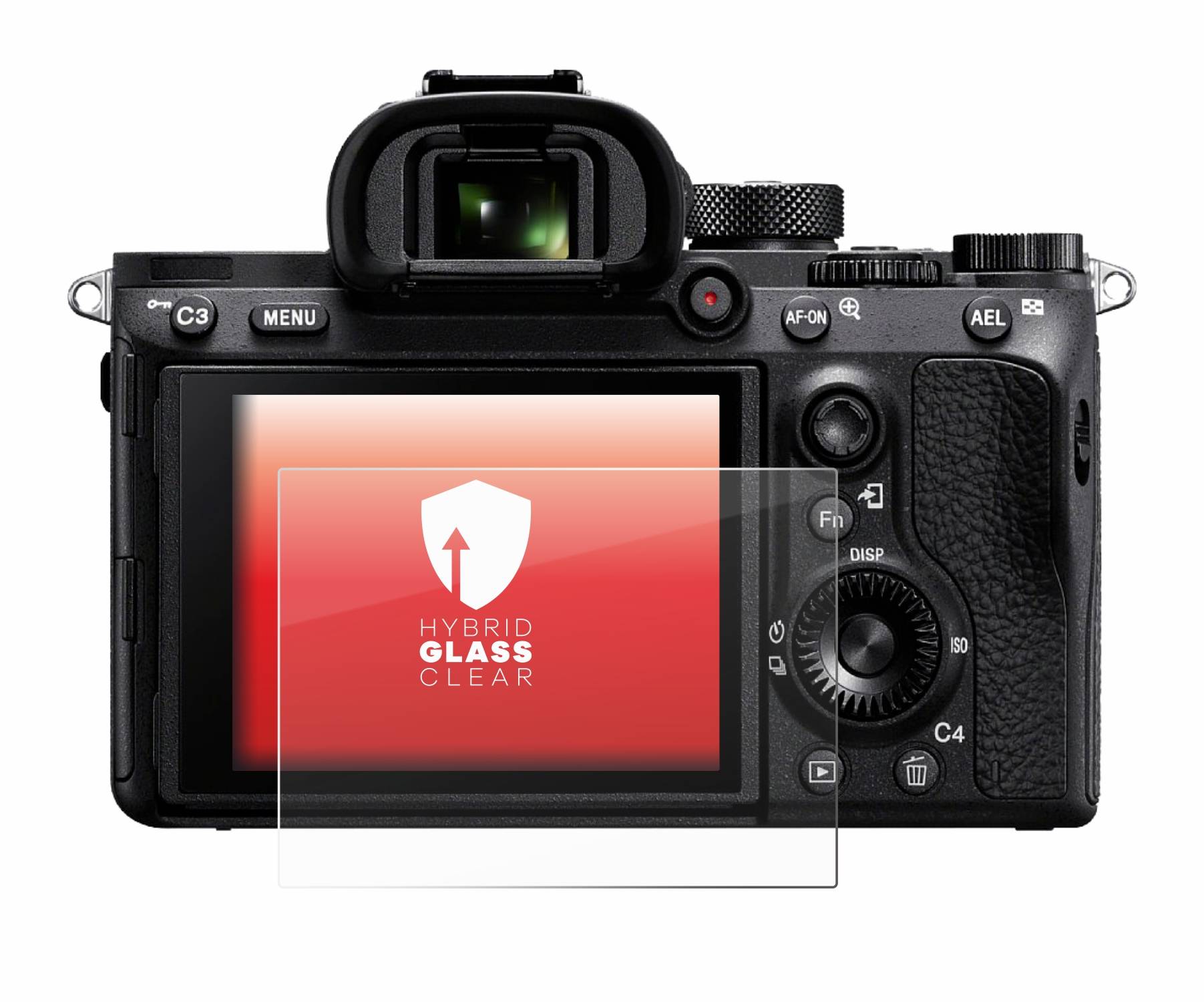 upscreen Flexible Schutz Glas Folie für Sony Alpha 7R IIIA Schutzglas 9H Hybridglas Klar