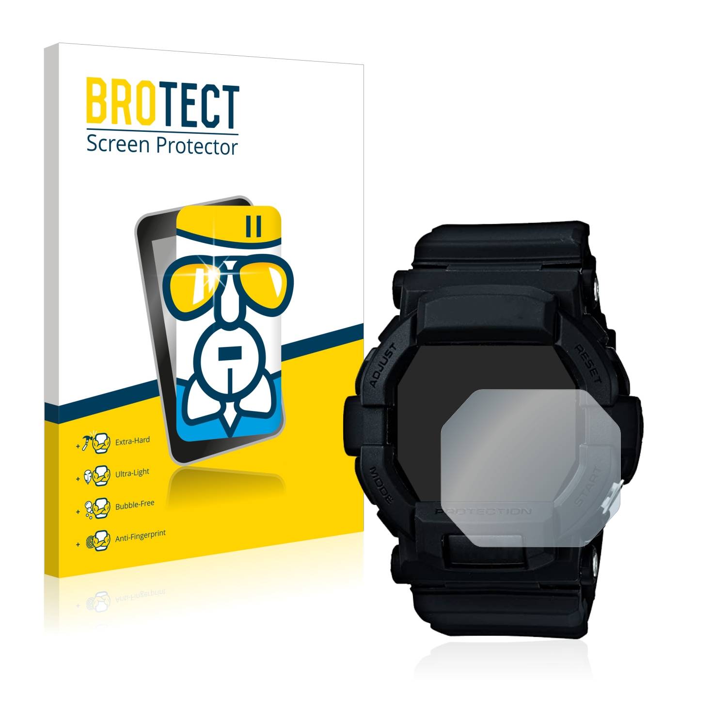 BROTECT AirGlass Glas Schutz-Folie für Casio G-Shock GD350 - Schutzglas