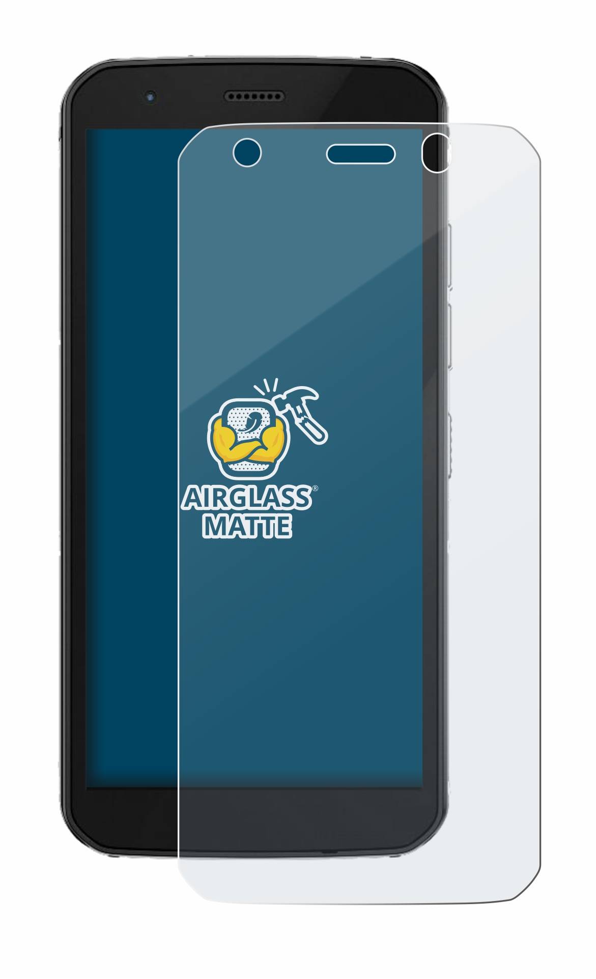 BROTECT AirGlass Matt Glas Schutz Folie für Caterpillar Cat S52