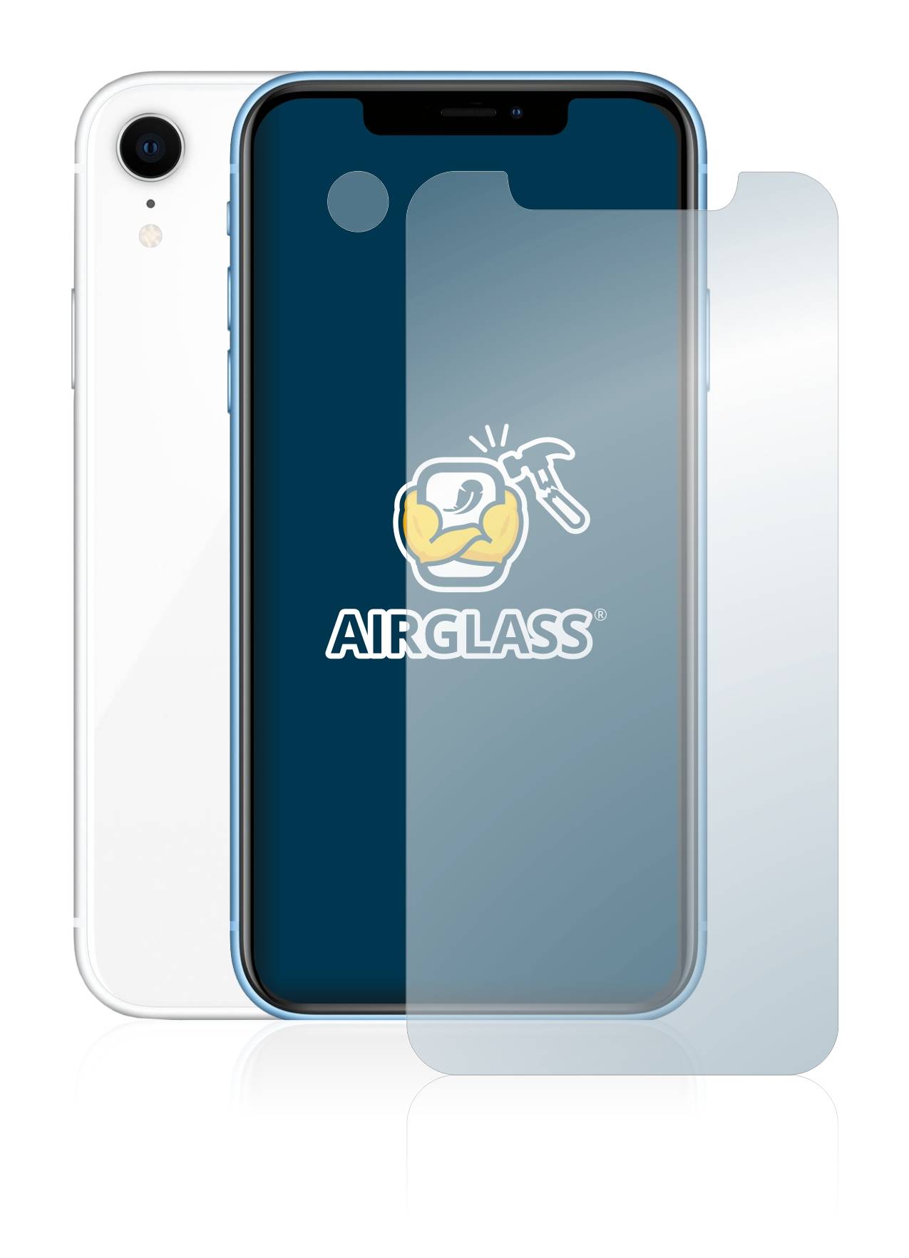 BROTECT AirGlass Glas Schutz-Folie für Apple iPhone XR (Display+Kamera) - Schutzglas