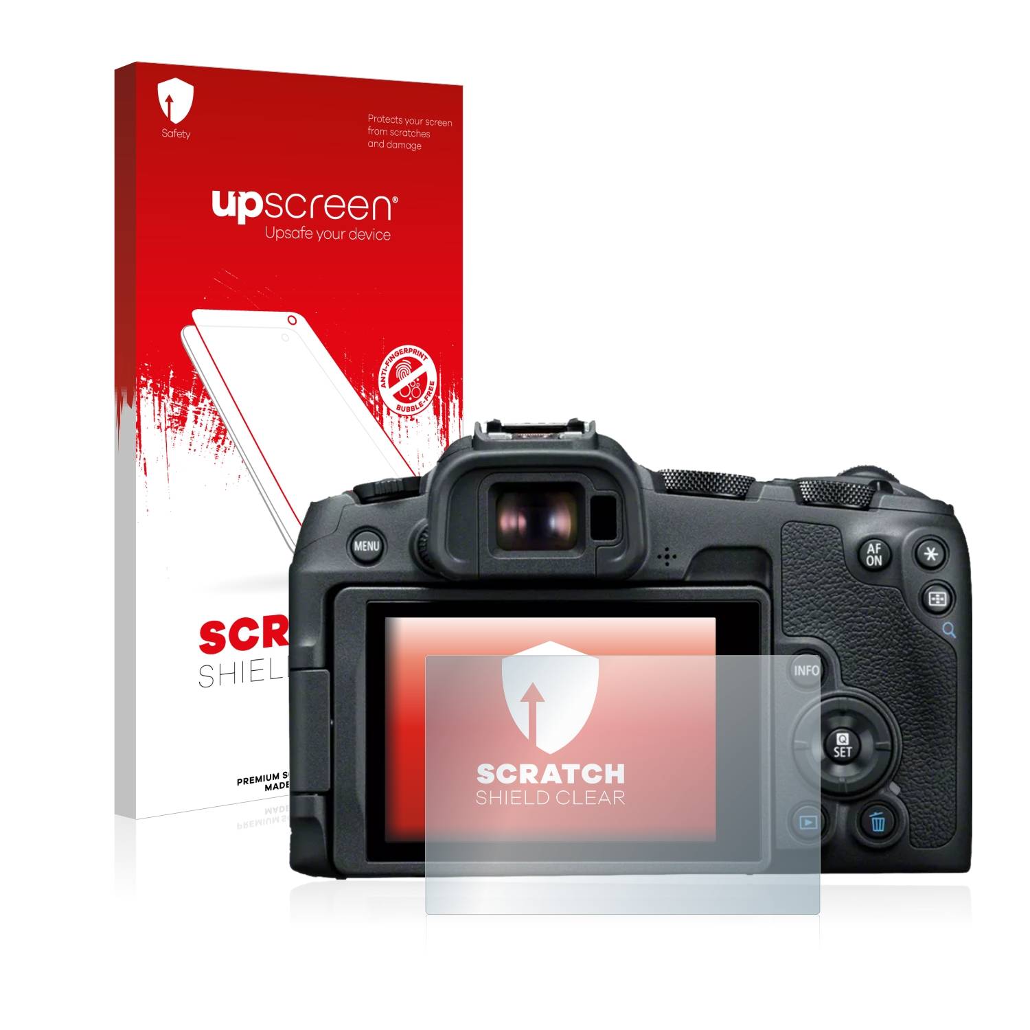 upscreen Schutzfolie für Canon EOS R8 Kratzschutz Anti-Fingerprint Klar