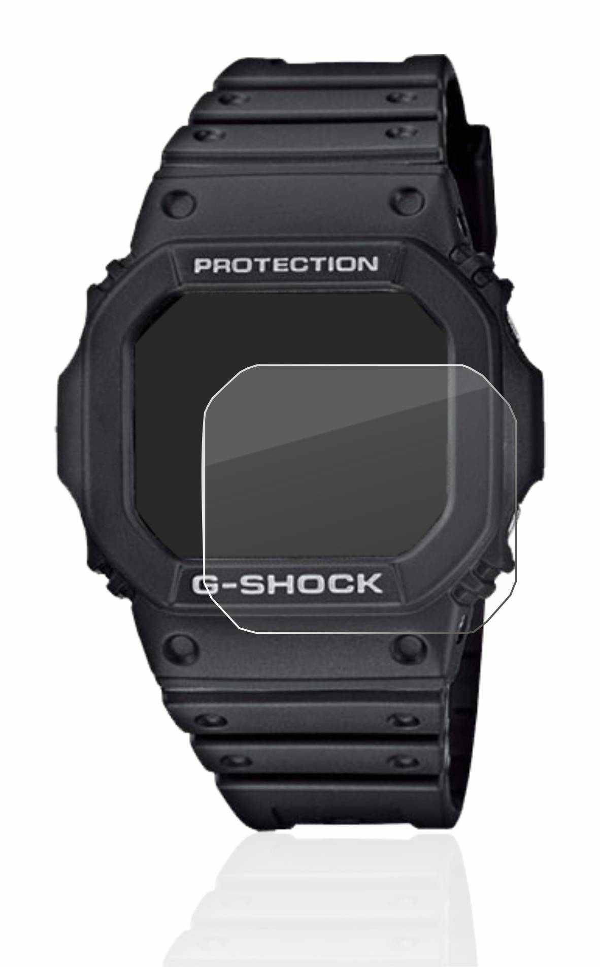 BROTECT AirGlass Glas Schutz-Folie für Casio G-Shock GW-M5610-1ER - Schutzglas