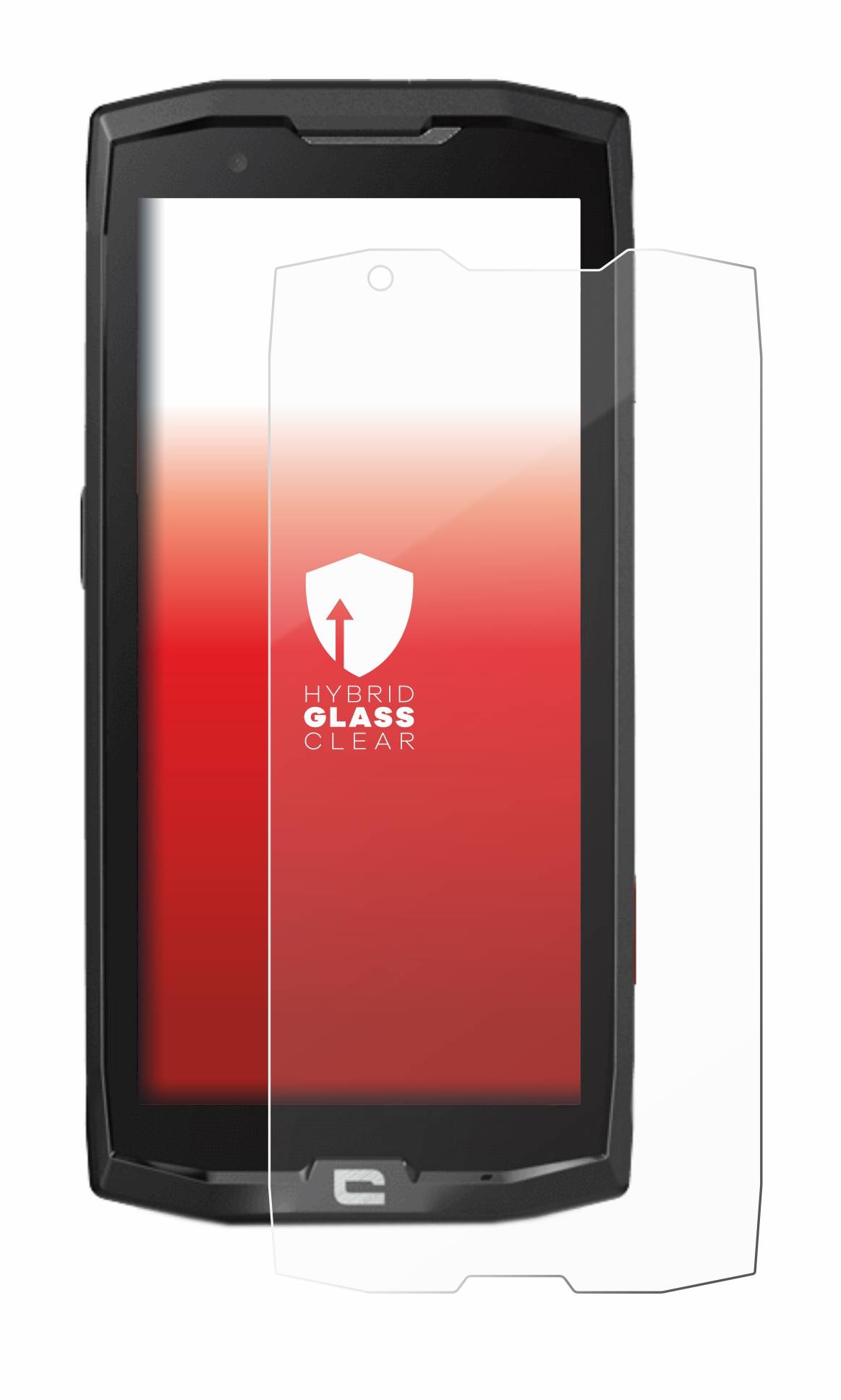 upscreen Hybrid Glas Schutz-Folie für Crosscall Core X4