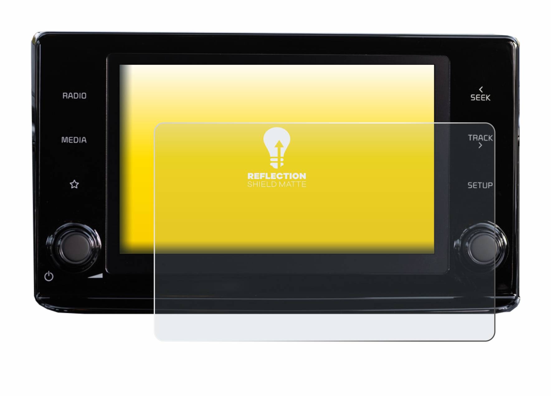 upscreen Reflection Shield Matt Schutzfolie für Kia Xceed 2020 Infotainment System 8