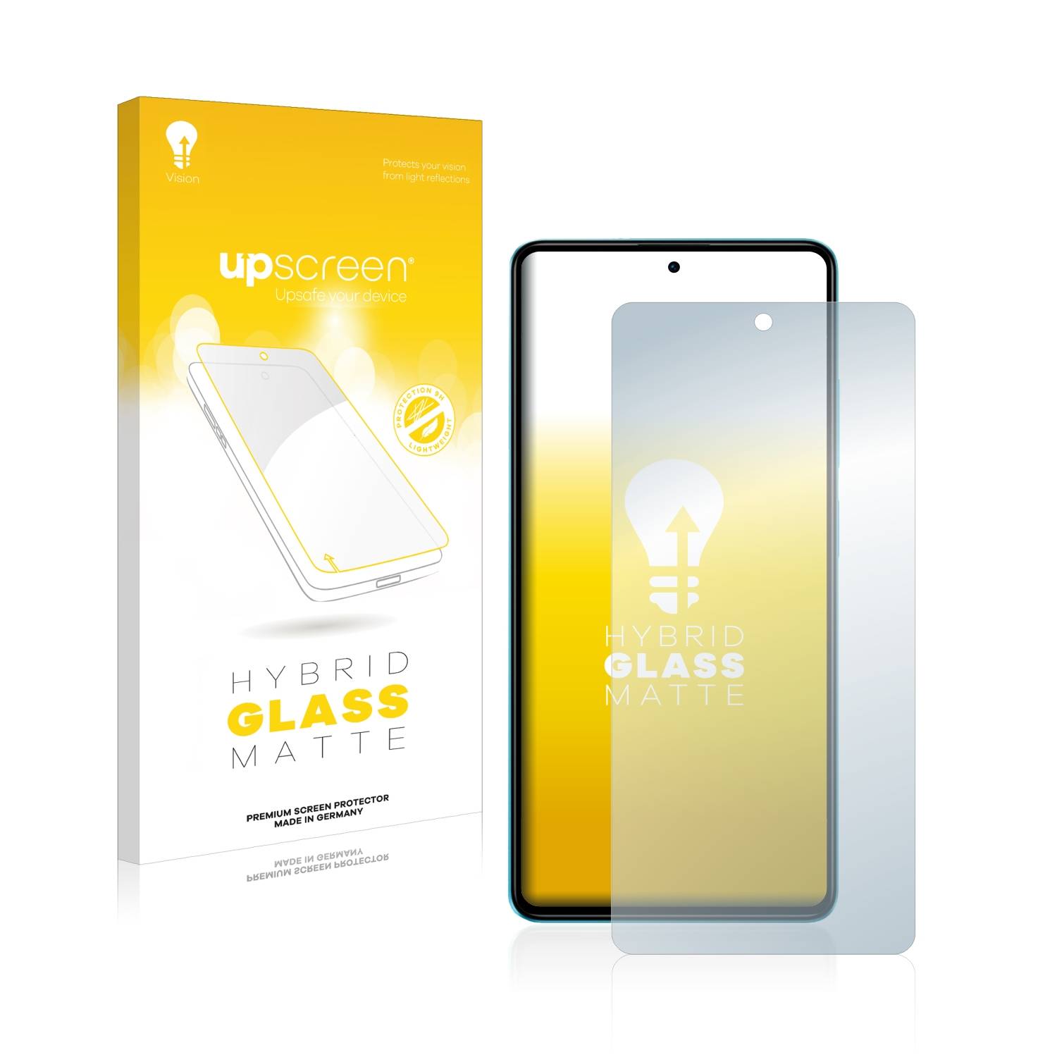 upscreen Hybrid Glas Matt Schutz-Folie für Xiaomi Poco X5 Pro