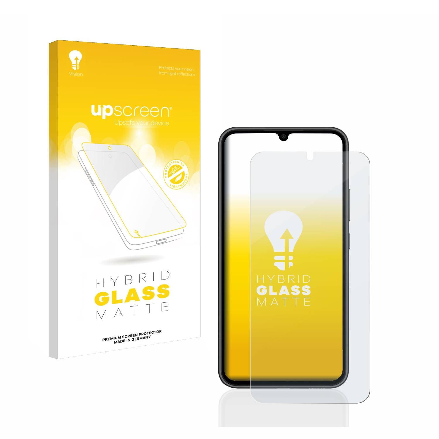 upscreen Hybrid Glas Matt Panzer-Folie für Samsung Galaxy A34 5G