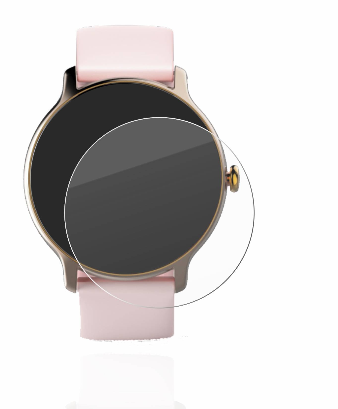 upscreen Hybrid Glas Panzer-Folie für Hama Fit Watch 4910