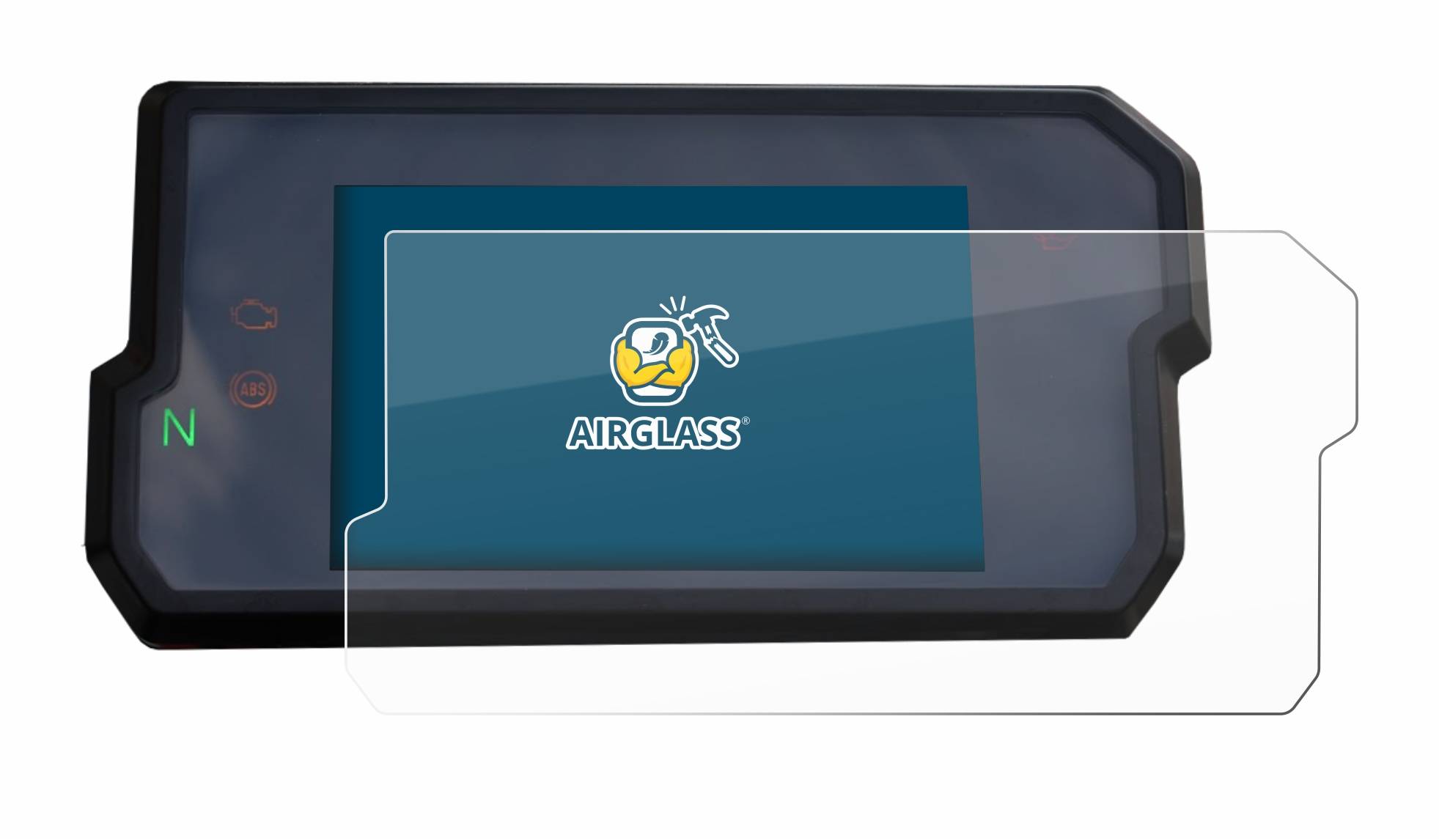 BROTECT AirGlass Flexible Schutz Glas Folie für KTM 125 / 390 Duke 2017+ Klar Transparent