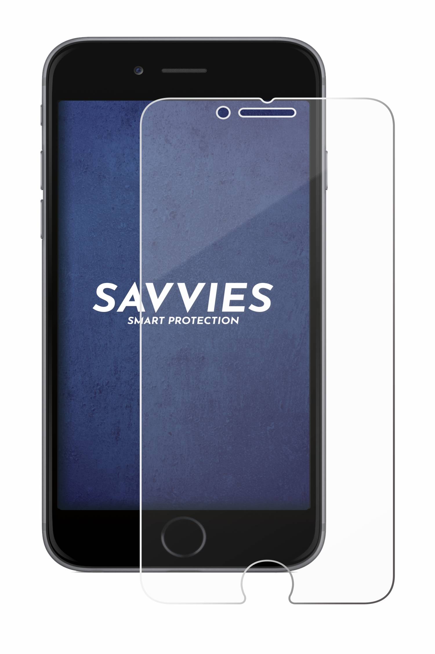 Savvies Clear Schutzglas für Apple iPhone 6S