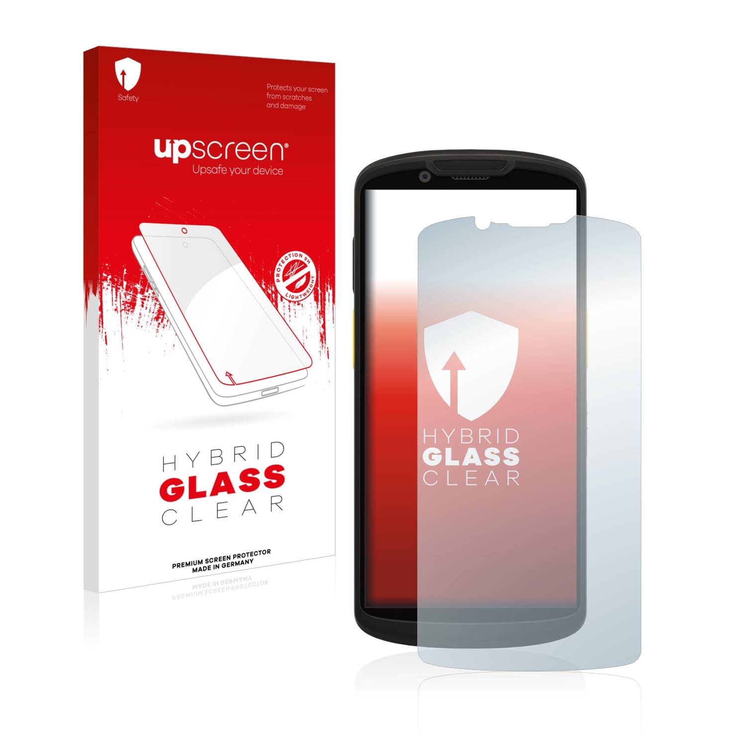 upscreen Flexible Schutz Glas Folie für Zebra TC53 Schutzglas 9H Hybridglas Klar