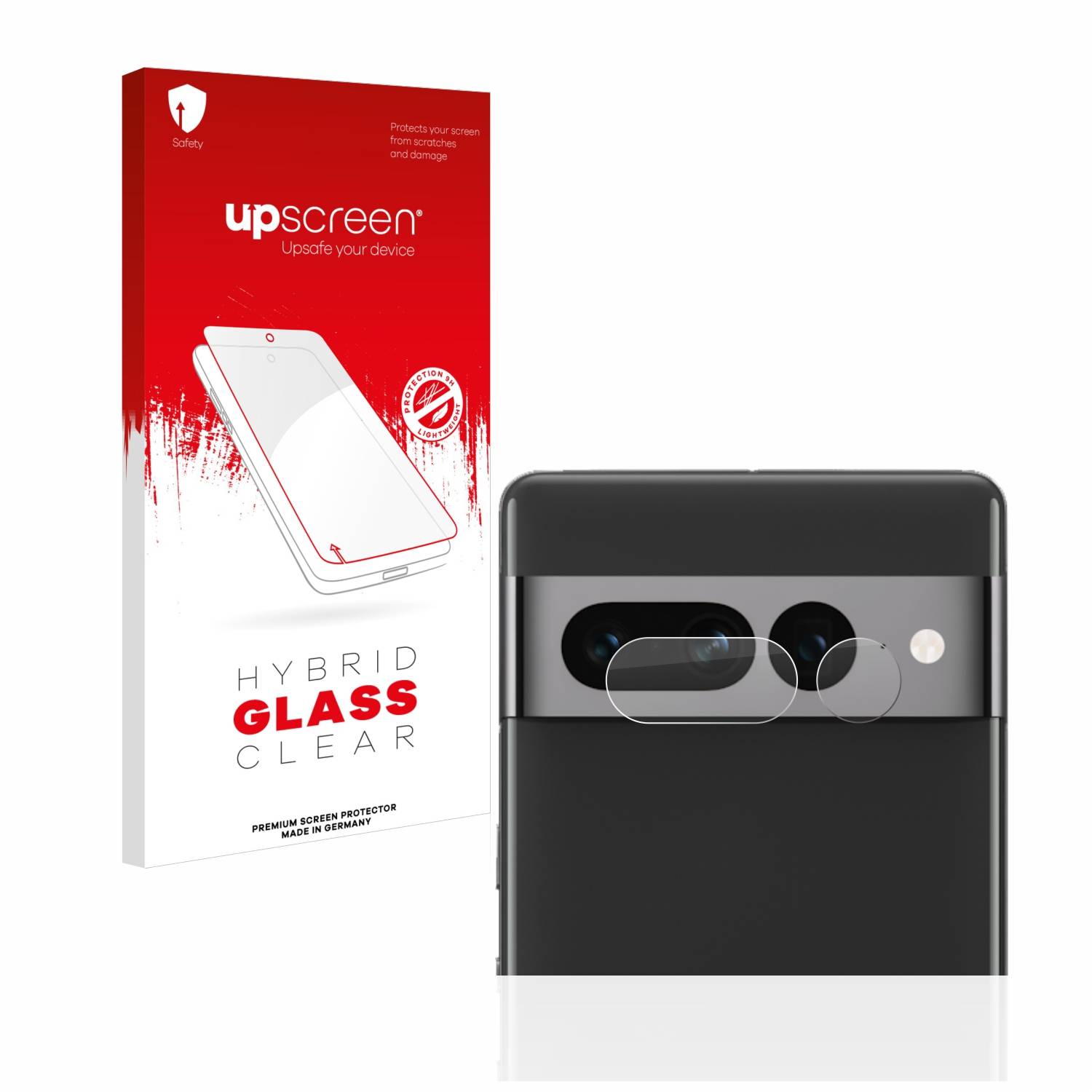 upscreen Hybrid Glas Panzer-Folie für Google Pixel 7 Pro (NUR Kameraschutz)