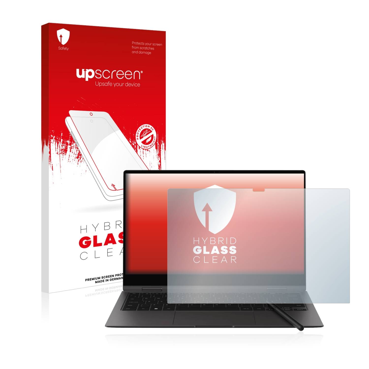 upscreen Hybrid Glas Panzer-Folie für Samsung Galaxy Book2 Pro 360 13.3