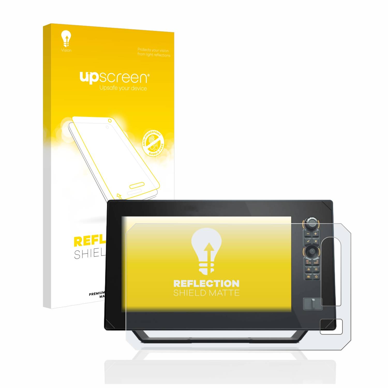 upscreen Schutzfolie für Humminbird Apex 13 MEGA SI+ Folie Matt Entspiegelt Anti-Reflex