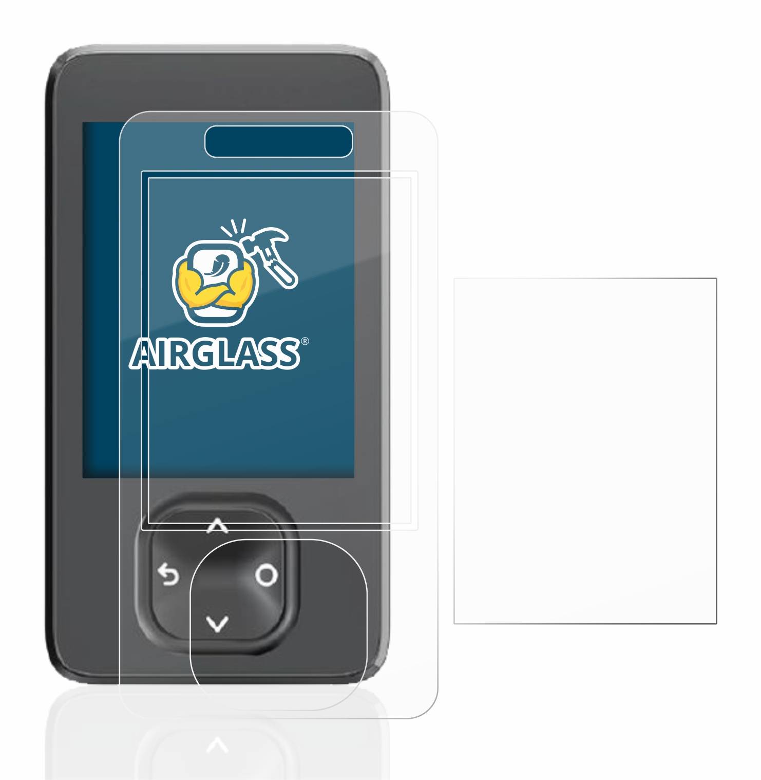 BROTECT AirGlass Flexible Schutz Glas Folie für Dexcom G7 CGM Klar Transparent