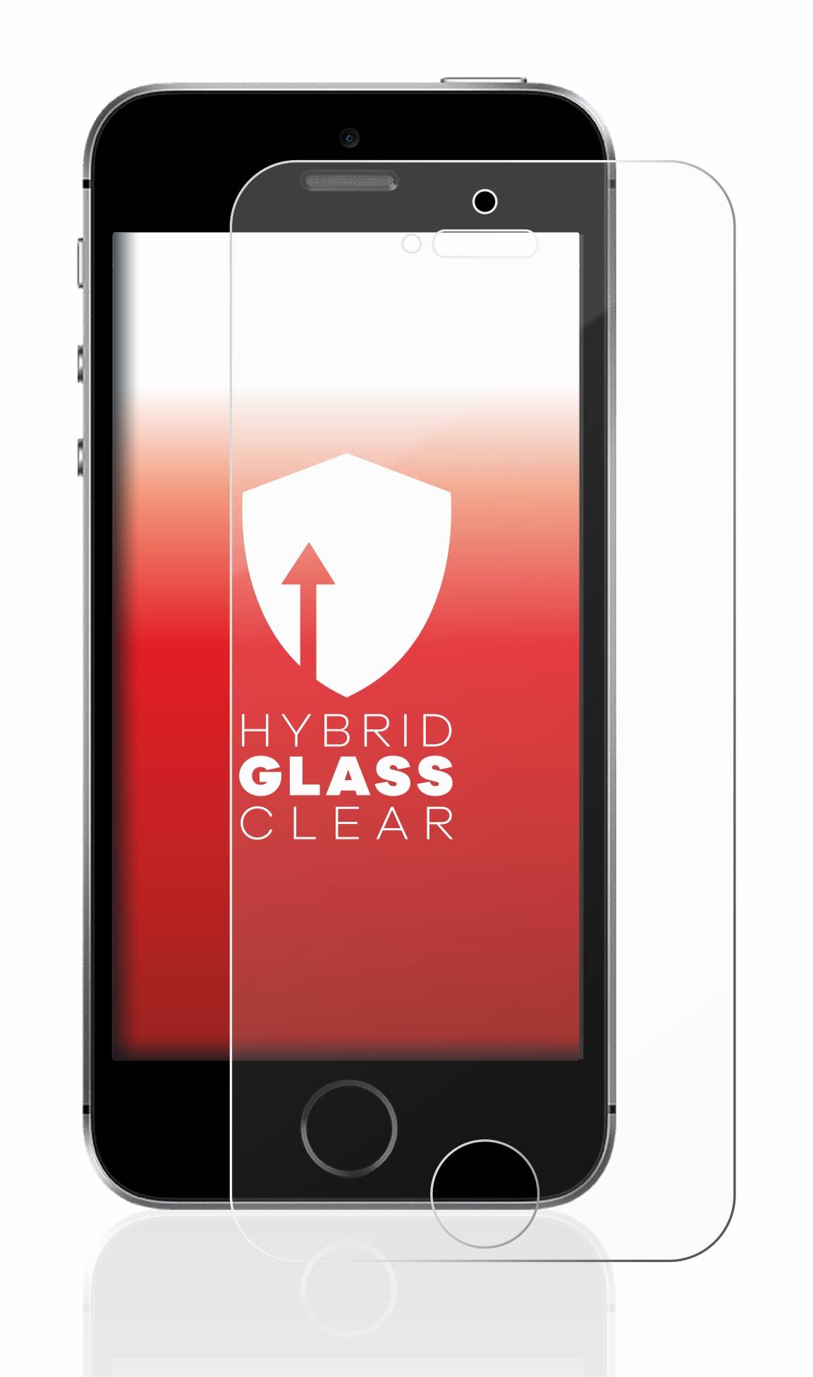 upscreen Hybrid Glas Panzer-Folie für Apple iPhone SE 2016