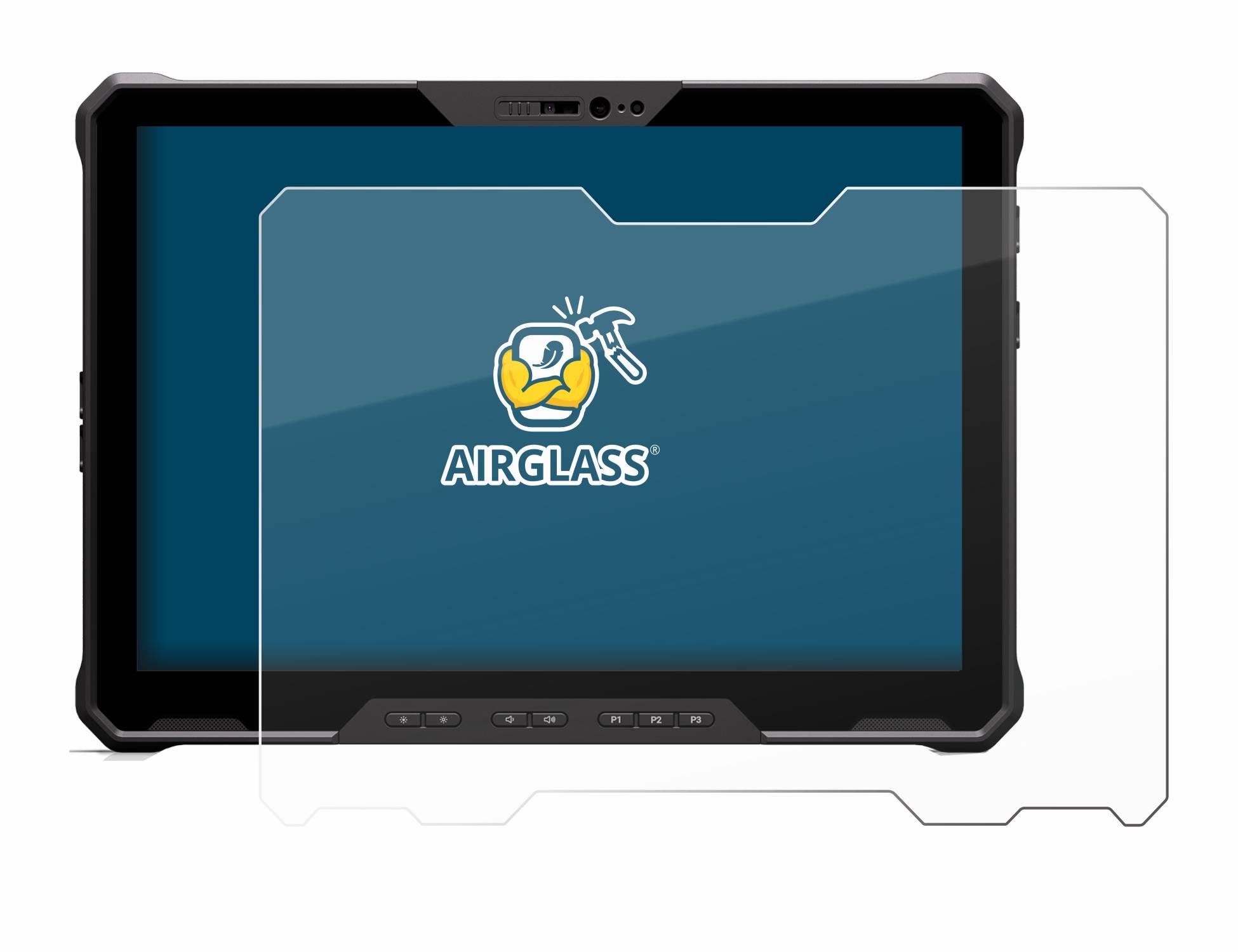 BROTECT AirGlass Glas Schutz-Folie für Dell Latitude 7230 Rugged Extreme - Schutzglas