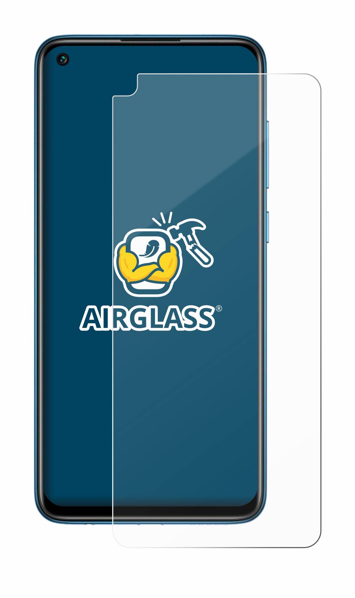 BROTECT AirGlass Glas Schutz-Folie für Xiaomi Redmi Note 9 - Schutzglas