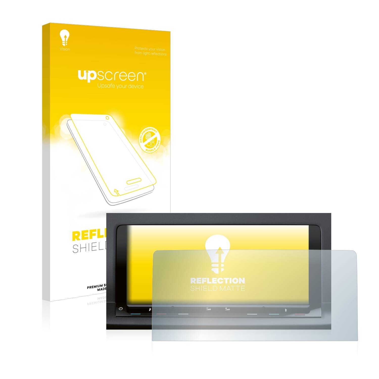 upscreen Reflection Shield Matt Schutzfolie für Volkswagen Caddy 5 Discover Pro 10 (2021)
