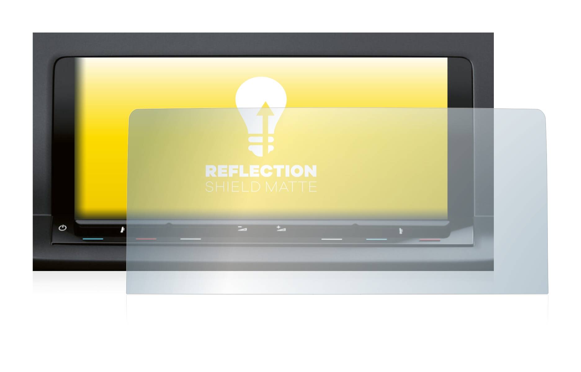upscreen Reflection Shield Matt Schutzfolie für Volkswagen Caddy 5 Discover Pro 10 (2021)