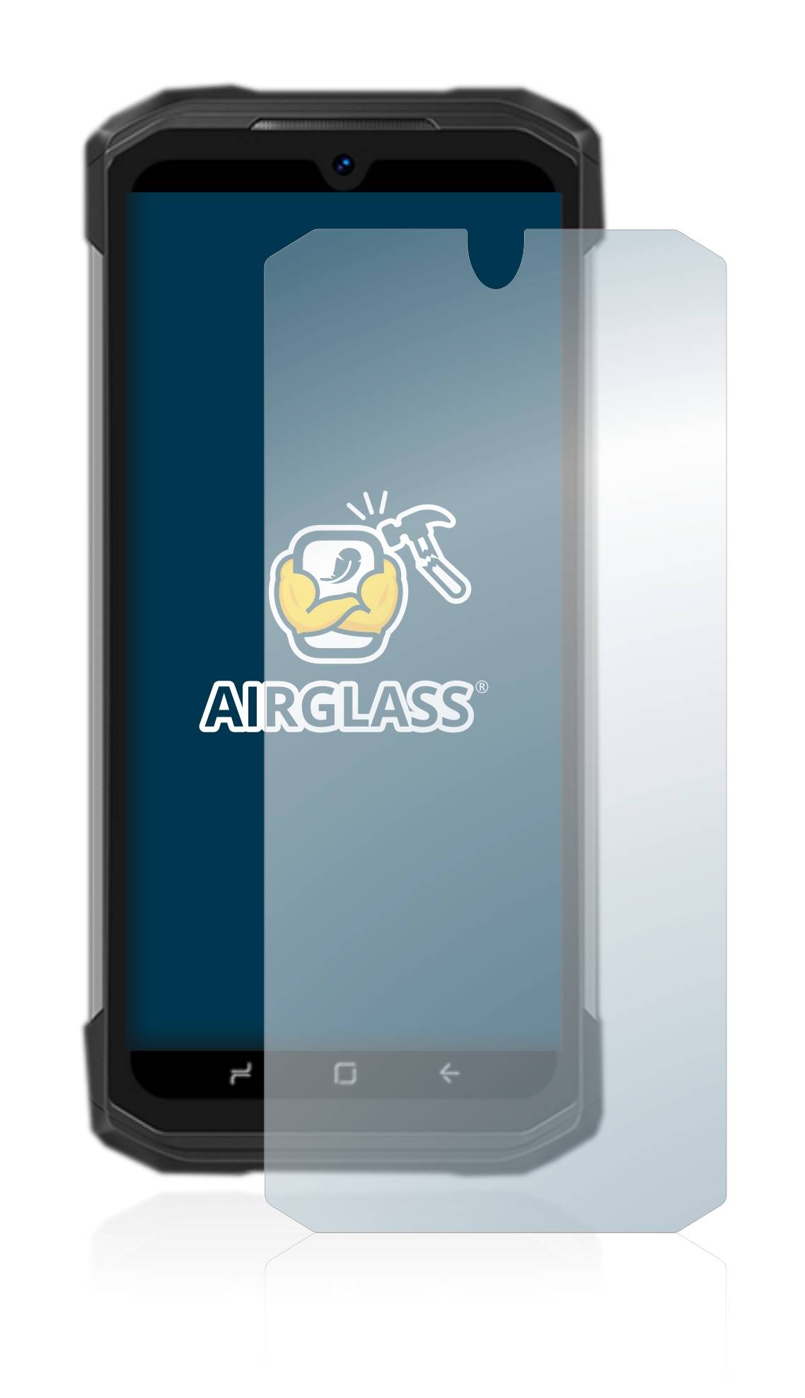 BROTECT AirGlass Flexible Schutz Glas Folie für Doogee S98 Pro Klar Transparent