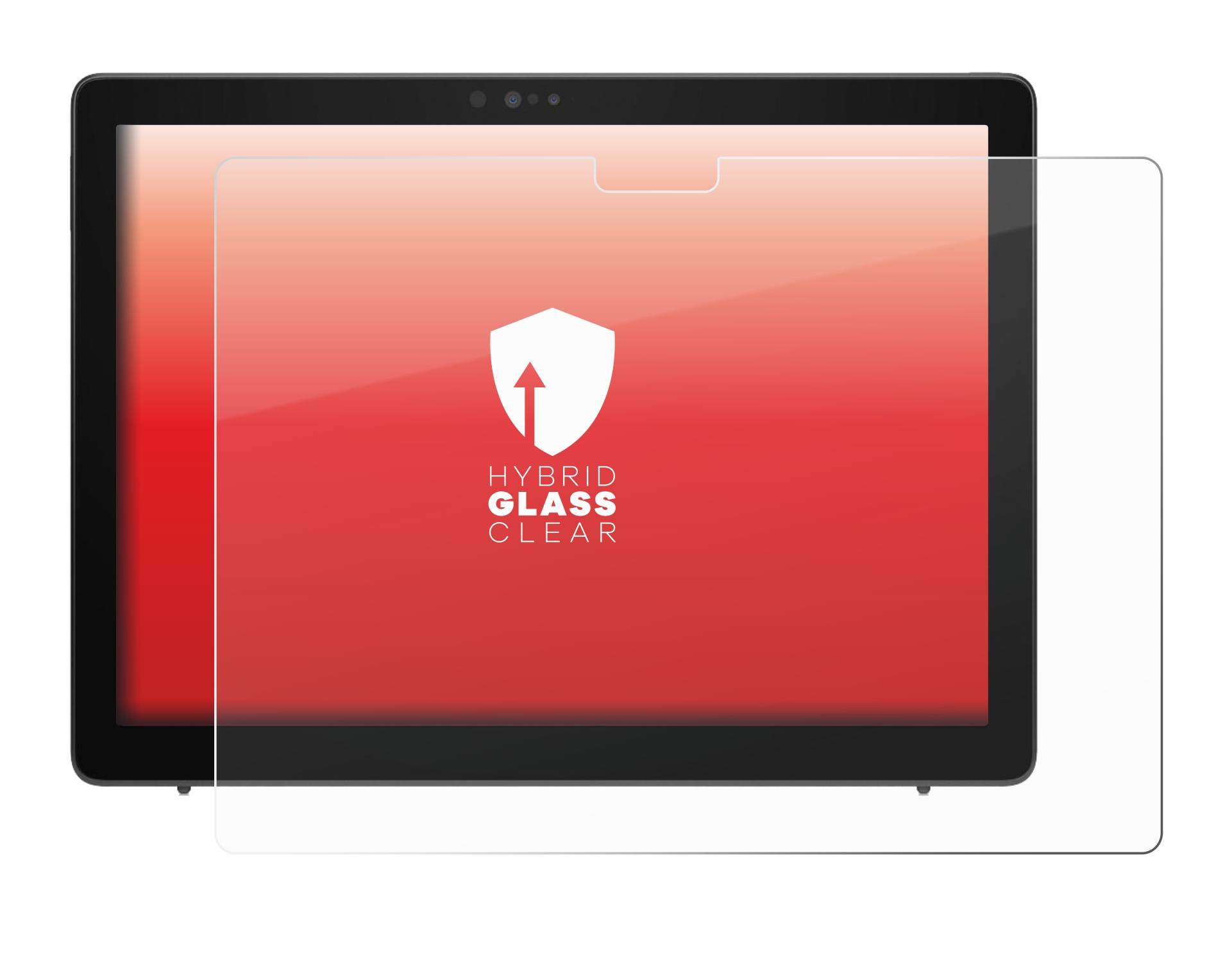 upscreen Flexible Schutz Glas Folie für Dell Latitude 7210 2-in-1 Schutzglas 9H Hybridglas Klar