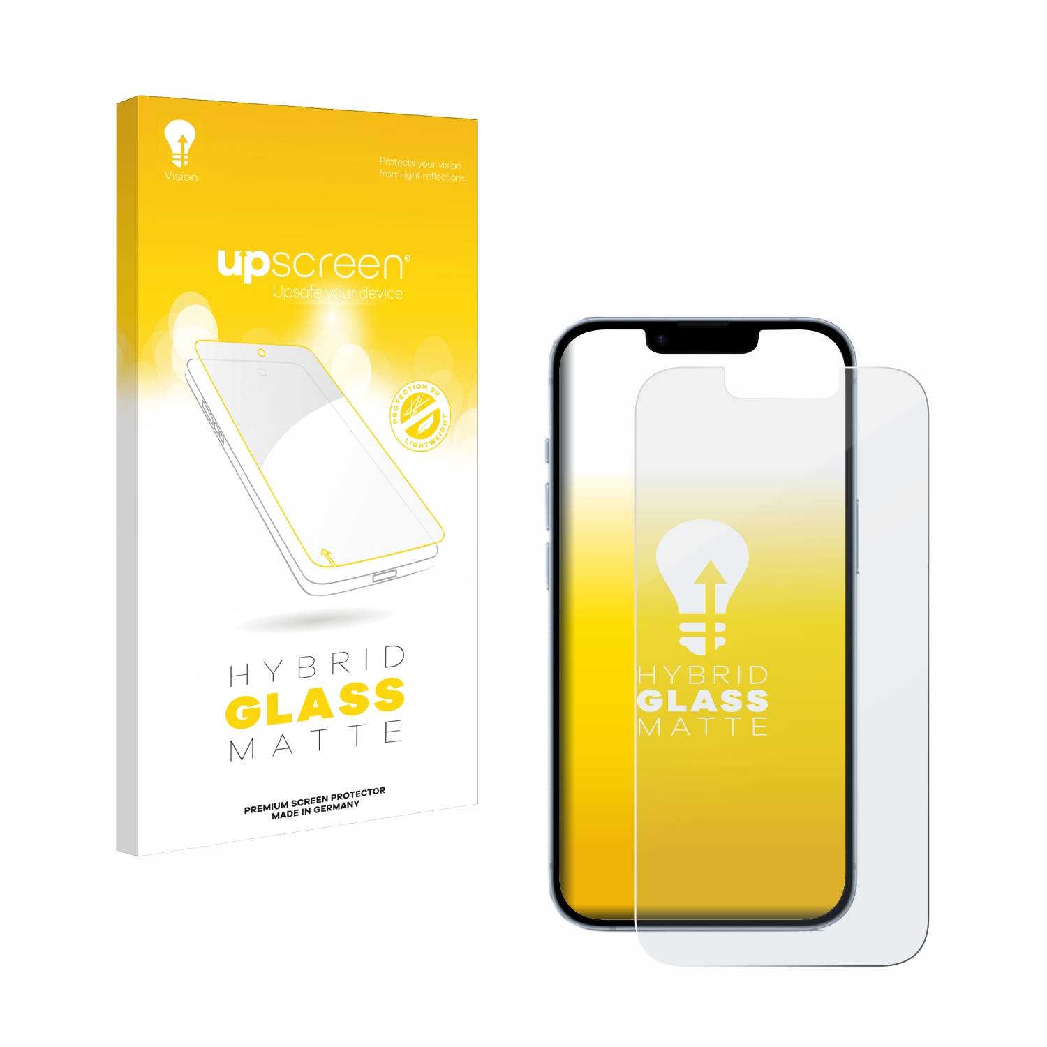 upscreen Hybrid Glas Matt Panzer-Folie für Apple iPhone 14