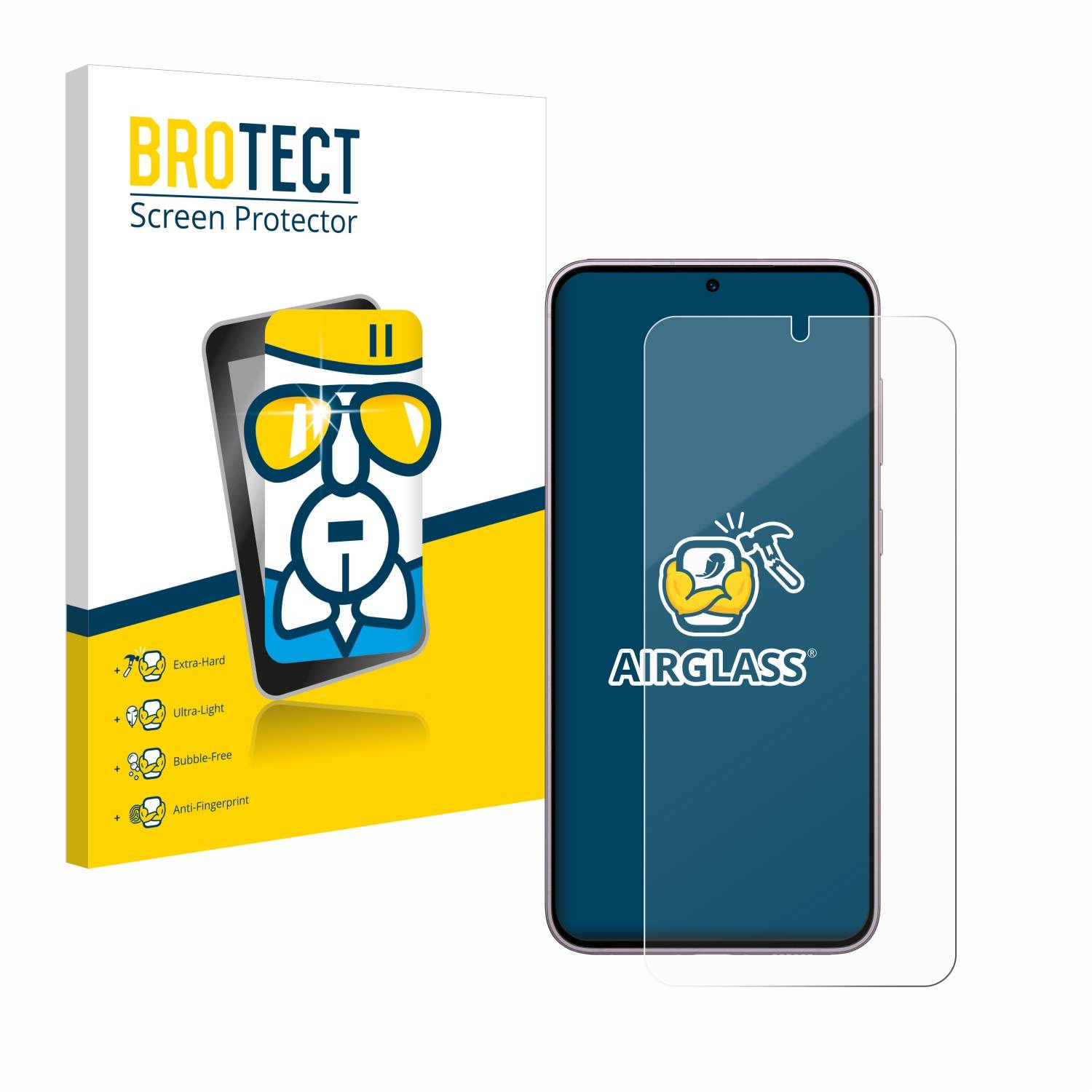 BROTECT AirGlass Glas Schutz-Folie für Samsung Galaxy S23 Plus - Schutzglas