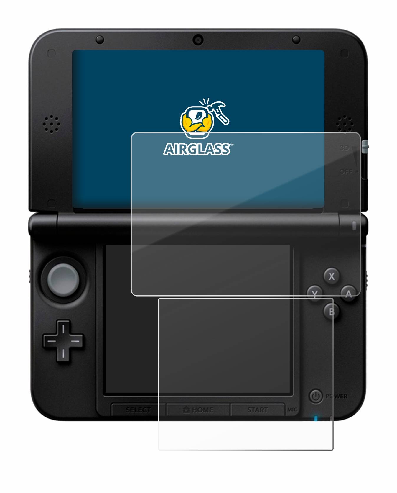 BROTECT AirGlass Glas Panzer-Folie für Nintendo 3DS XL SPM7800 - Schutzglas
