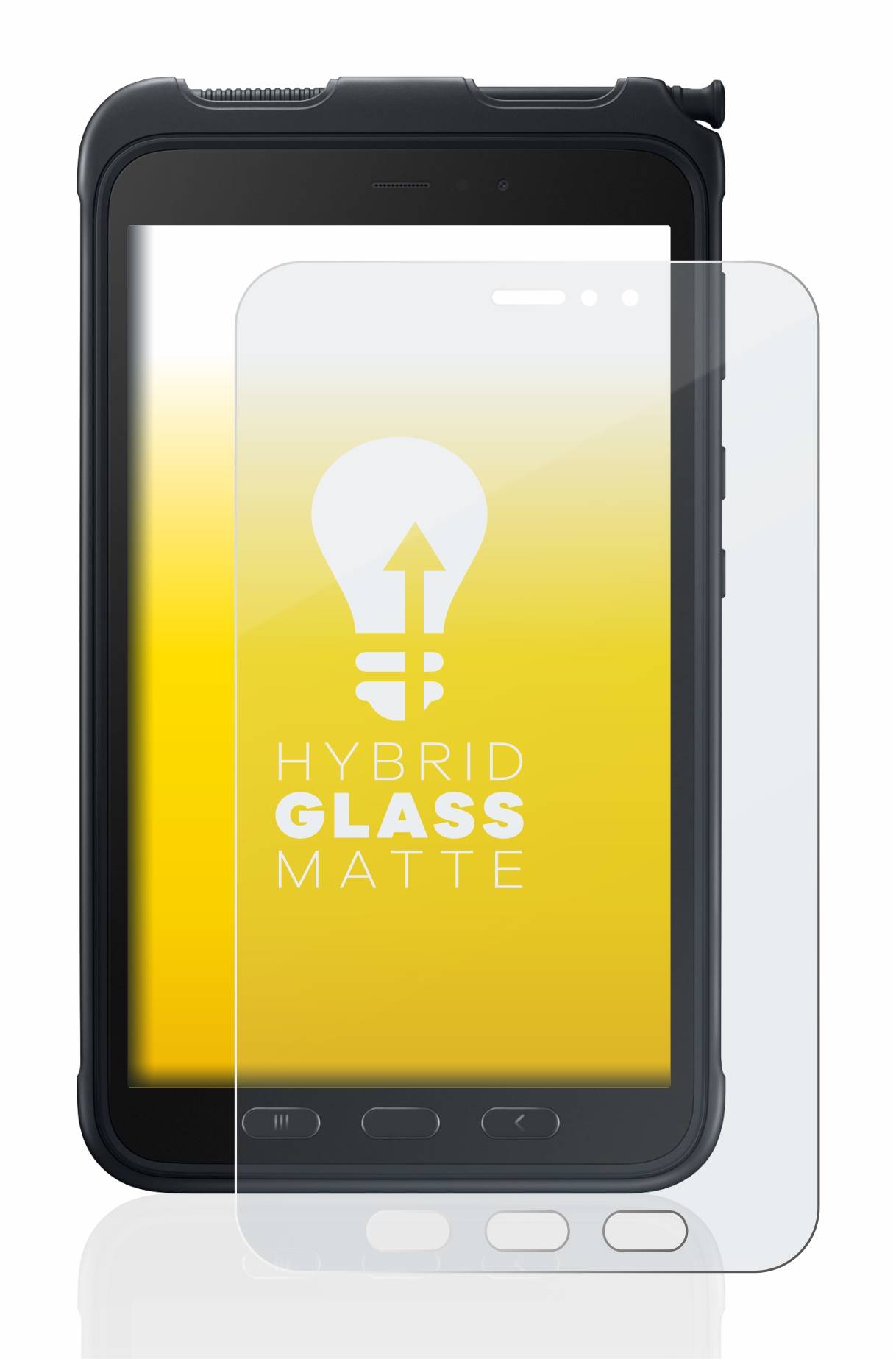 upscreen Hybrid Glas Matt Panzer-Folie für Samsung Galaxy Tab Active 3