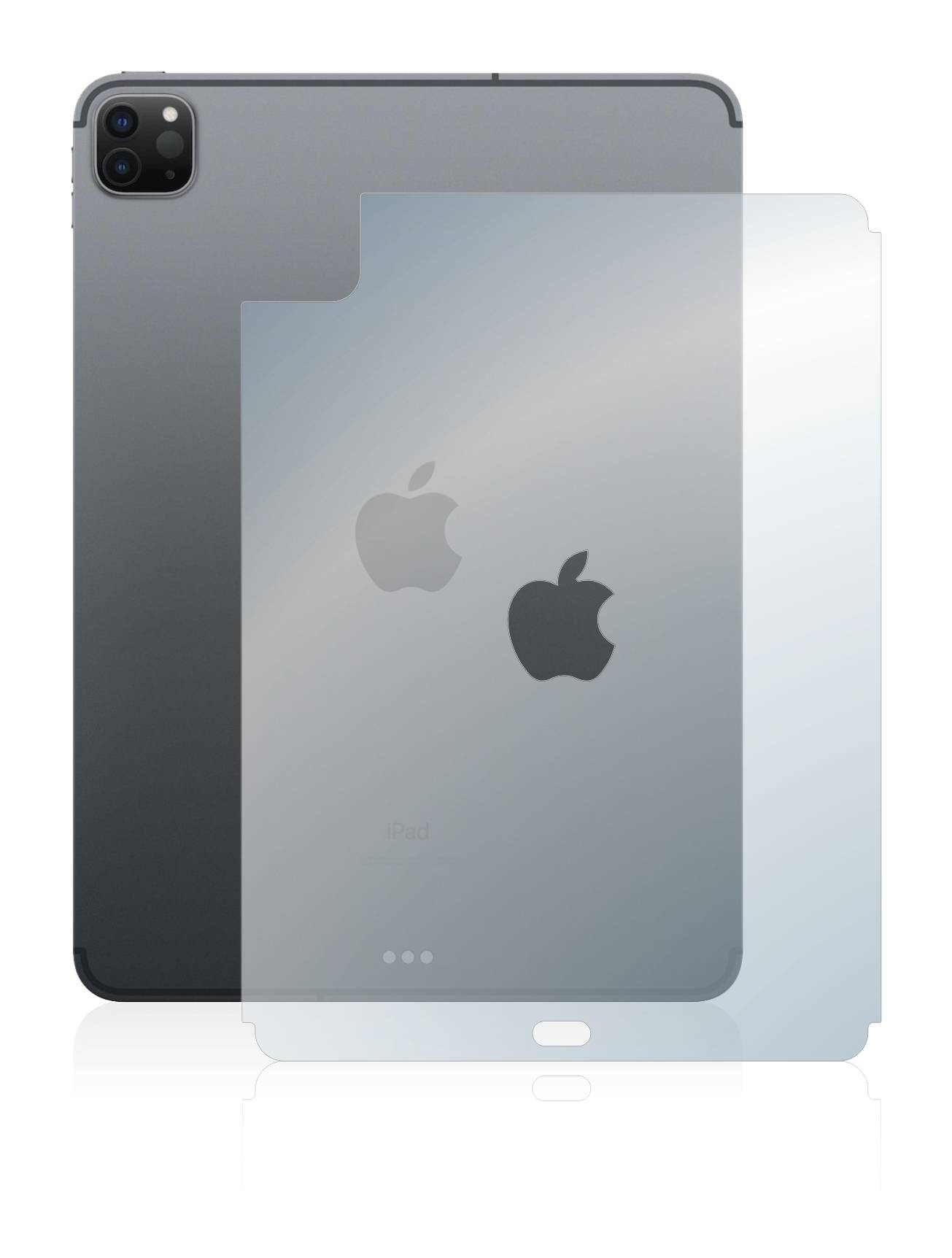 upscreen Hybrid Glas Panzer-Folie für Apple iPad Pro 11 2022 (Rückseite, 4. Gen.)